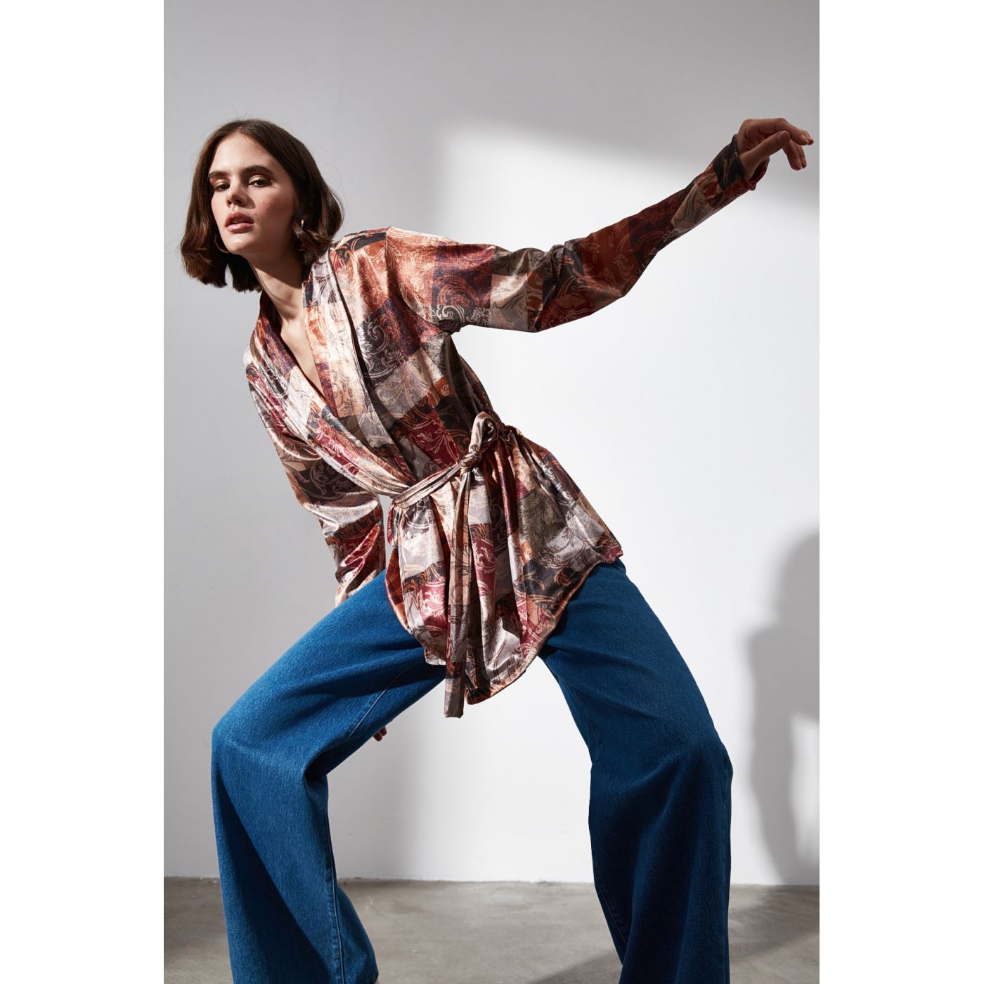 Trendyol MulticolorEd Fastening Detailed Knitted Jacket