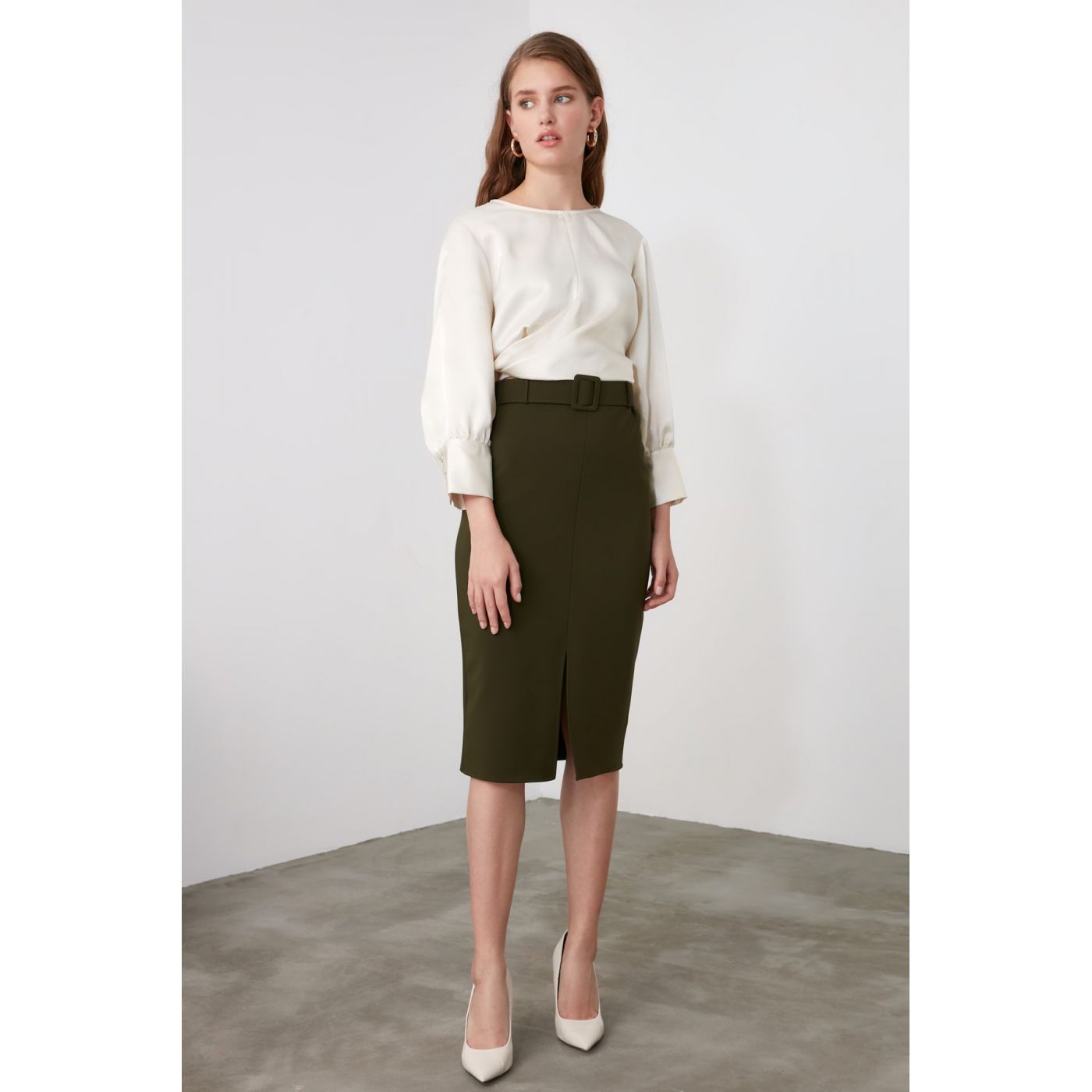 Trendyol Khaki Archskirt