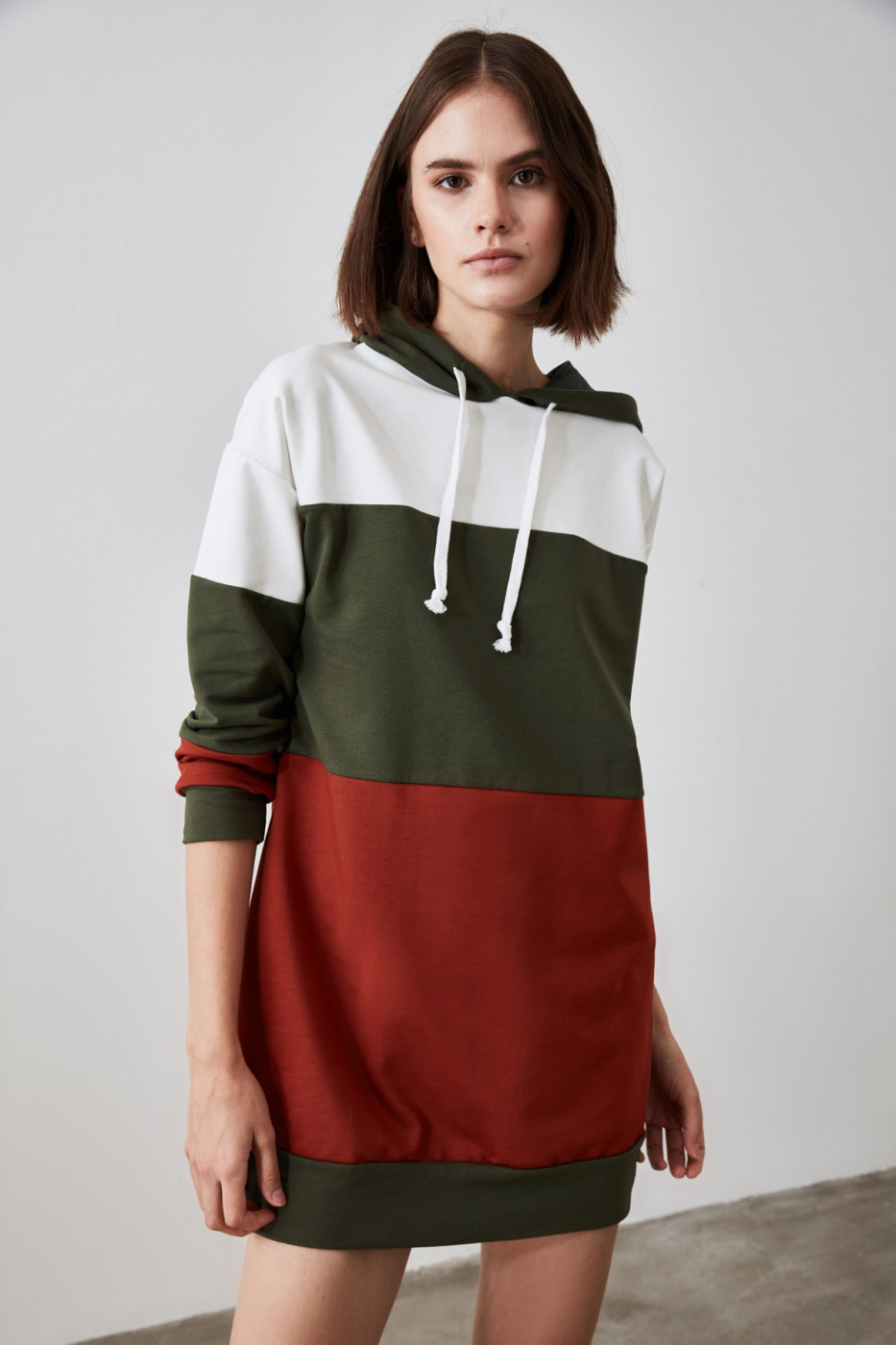 Trendyol Multicolored Colorblock Knitted Dress