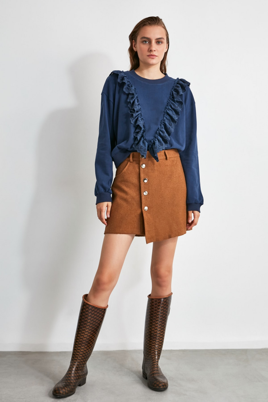 Trendyol Taba Button Detailed Shorts & Bermuda