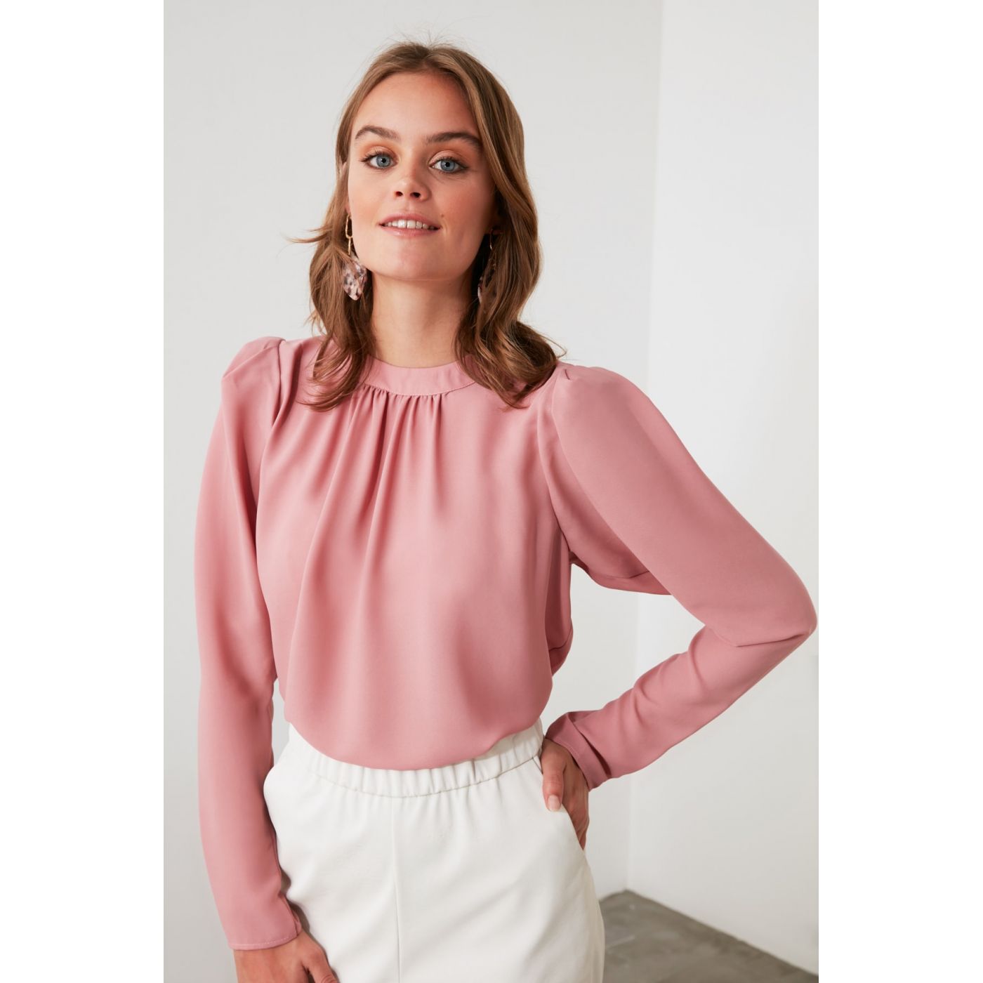 Trendyol Mink Smuze Blouse