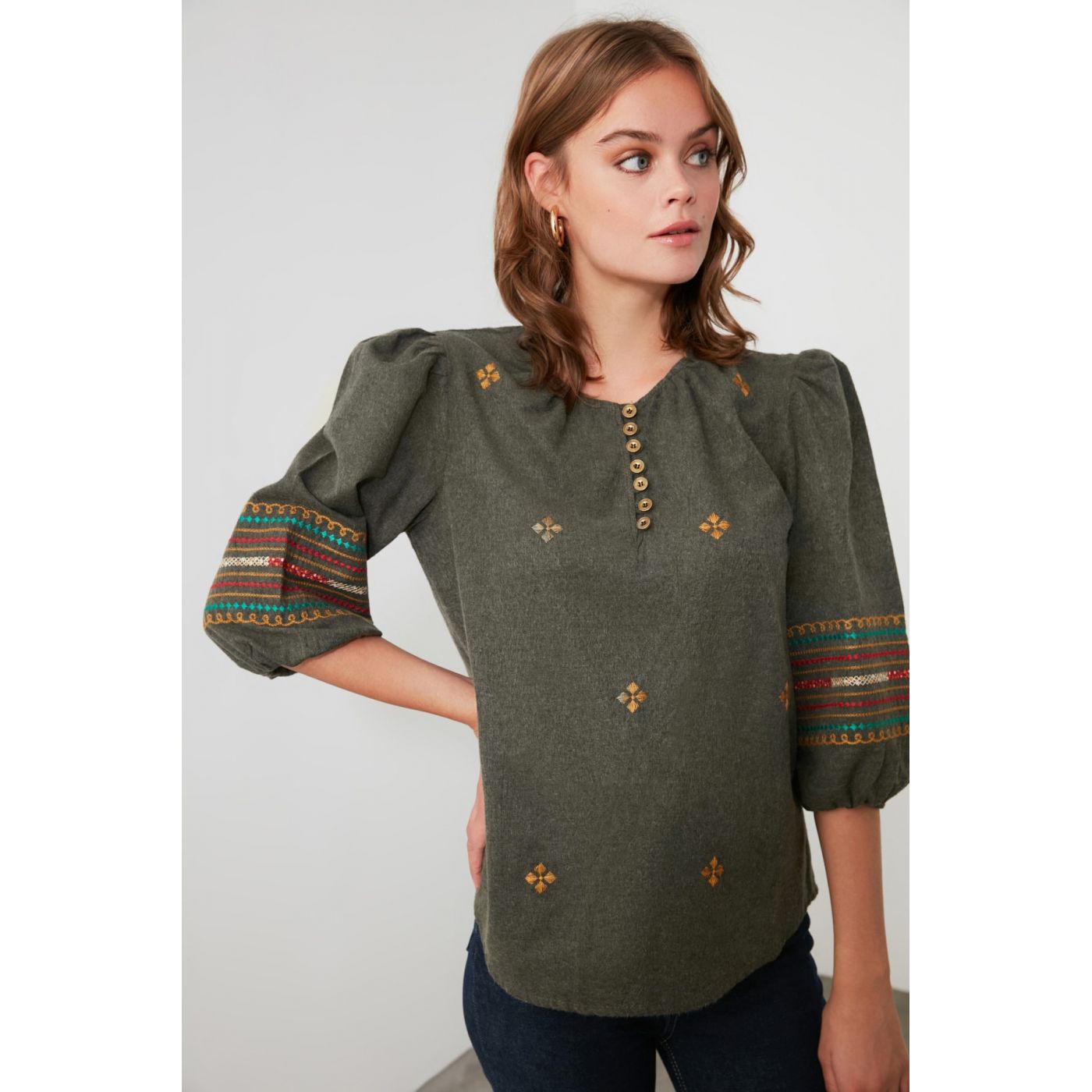 Trendyol Khai Arm Detailed Blouse