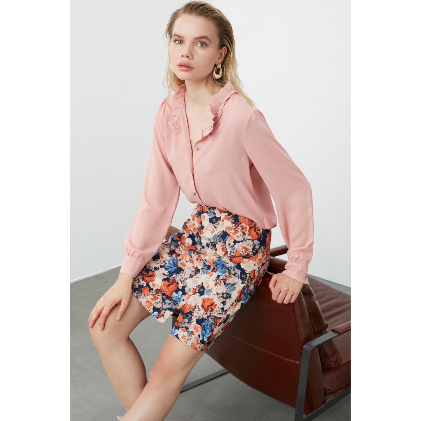 Trendyol Multi-Color Patterned Mini Skirt