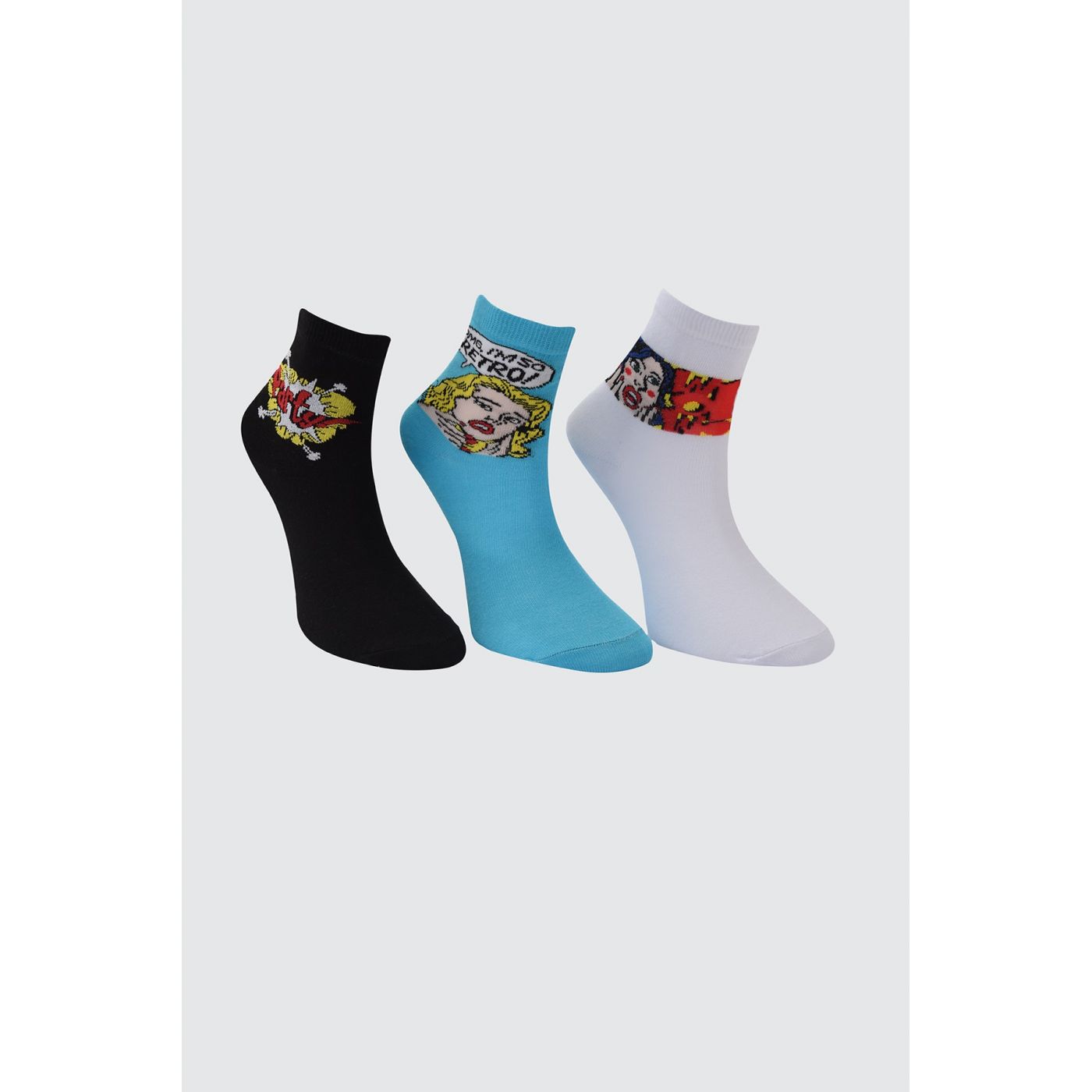 Trendyol 3 Jacquard Knitted Socks