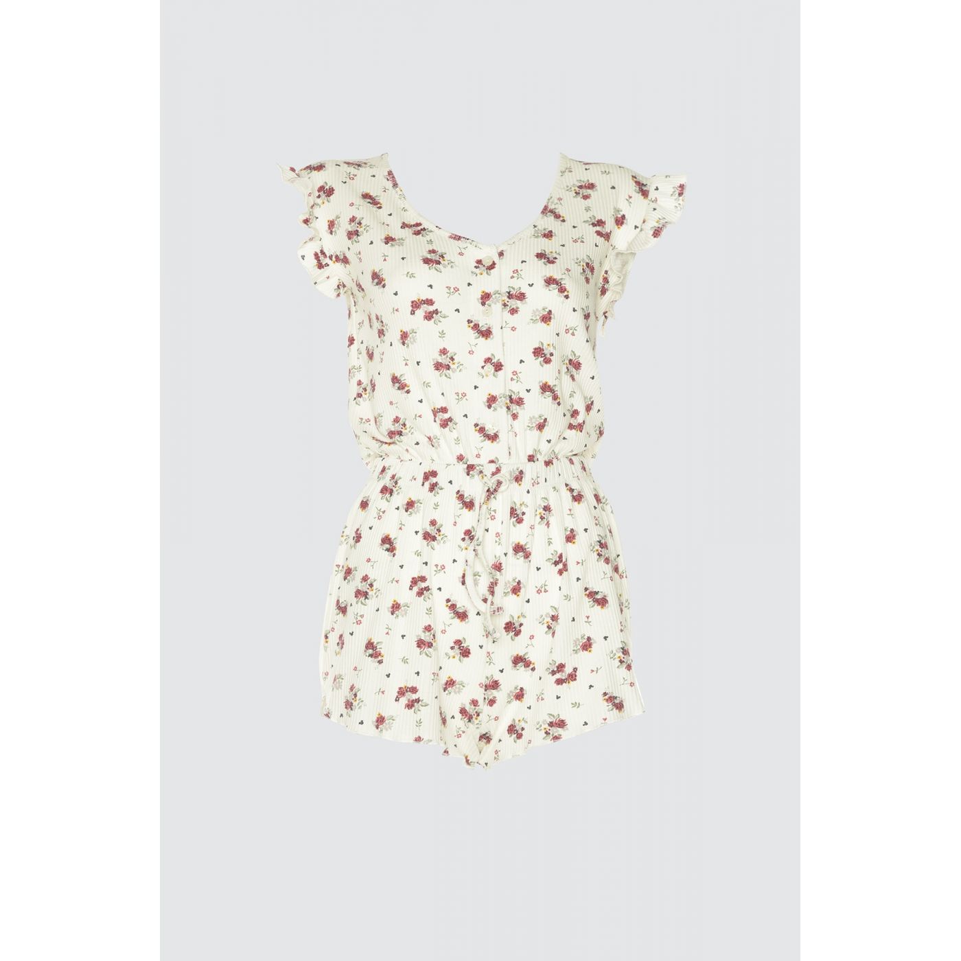 Trendyol Floral Printed Knitted Jumpsuit