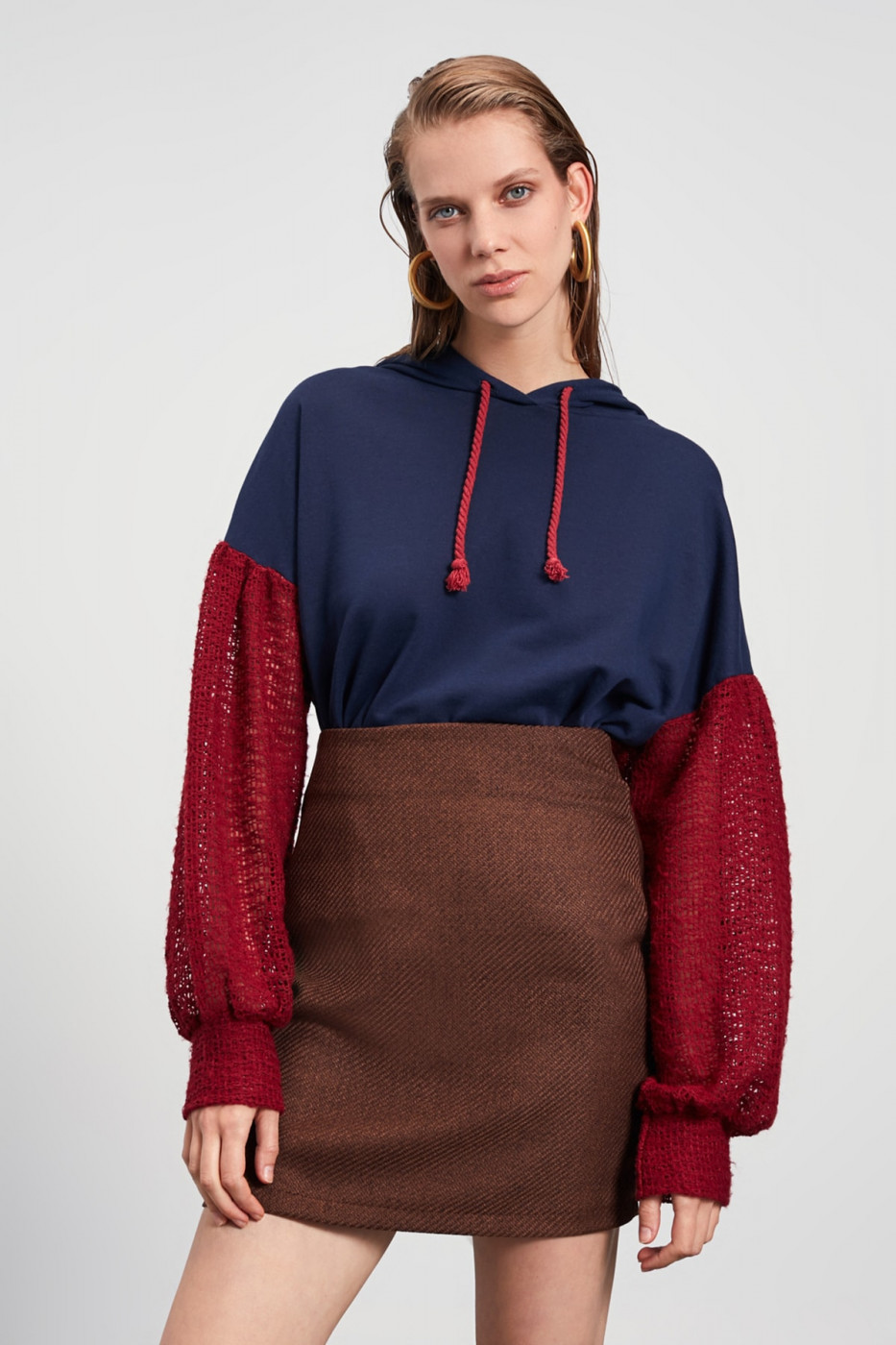 Trendyol Brown Basic Skirt