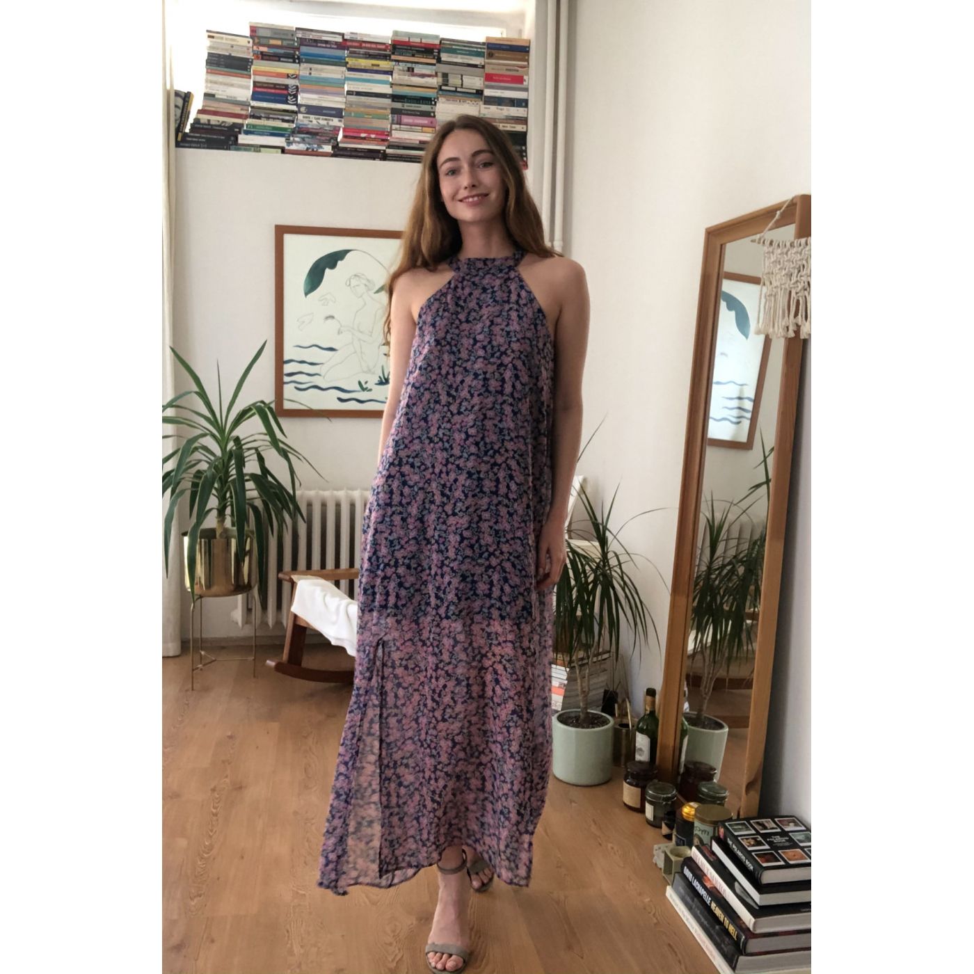 Trendyol Purple Slit Dress