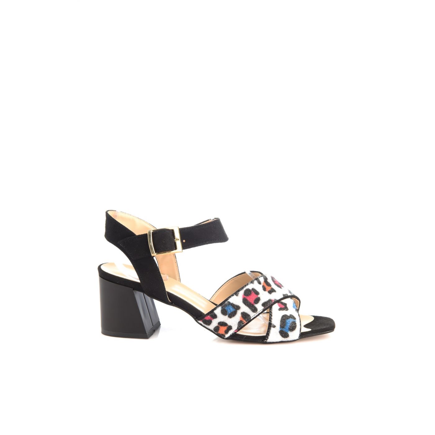 Trendyol Black Leopard Detailed Women's Classic Heels