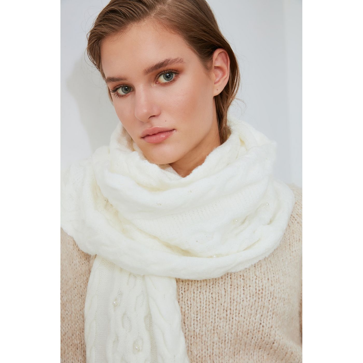 Trendyol Ekru KnitTed Knitwear Weft