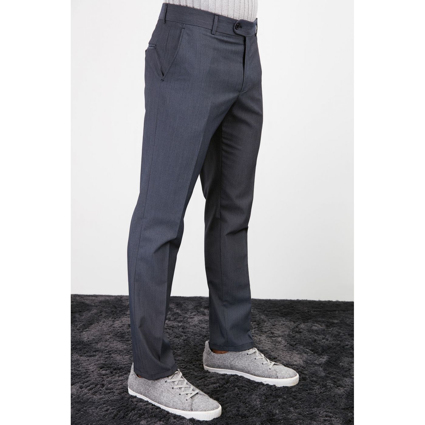 Trendyol Navy Blue Men's Slim Fit Pants