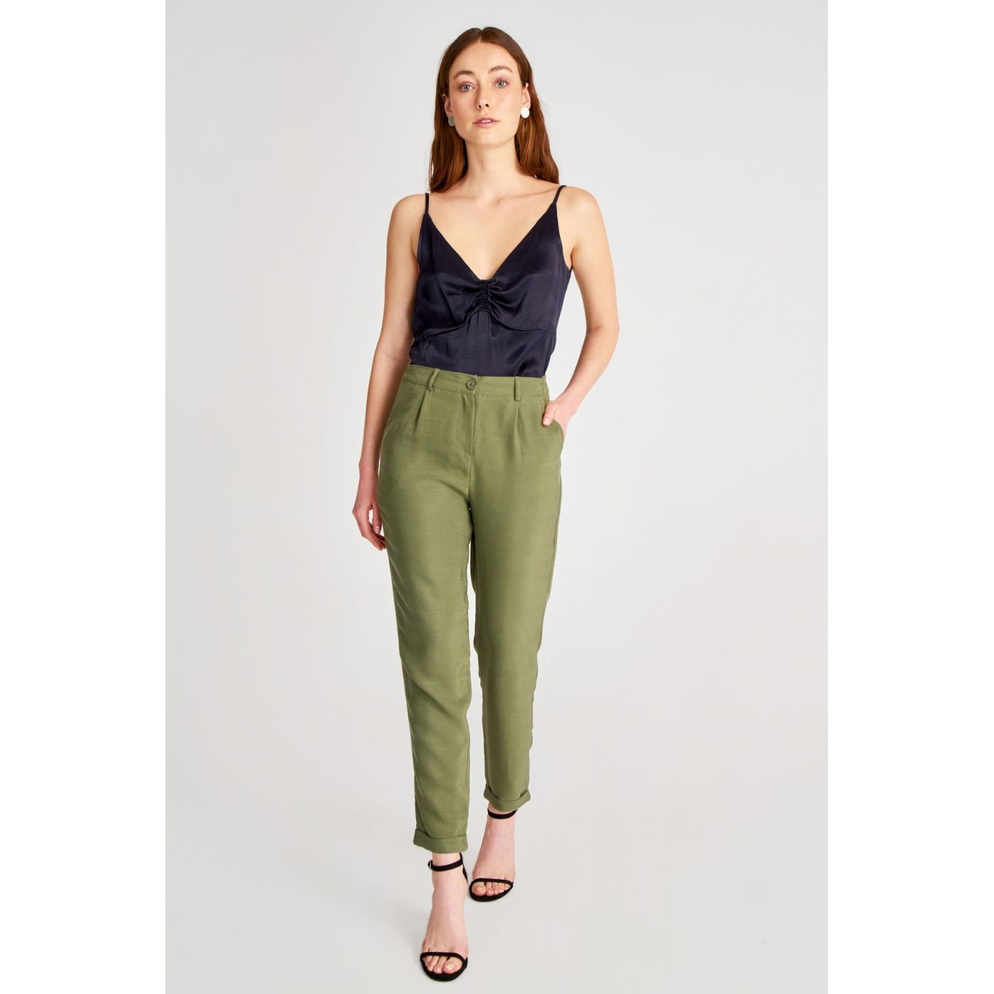 Trendyol Khaki Liosel Carrot Pants