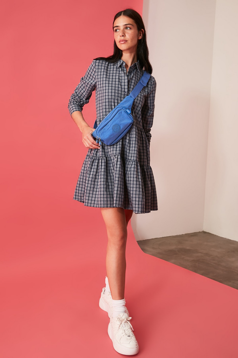 Trendyol MulticolorEd Square Wide Cut Dress