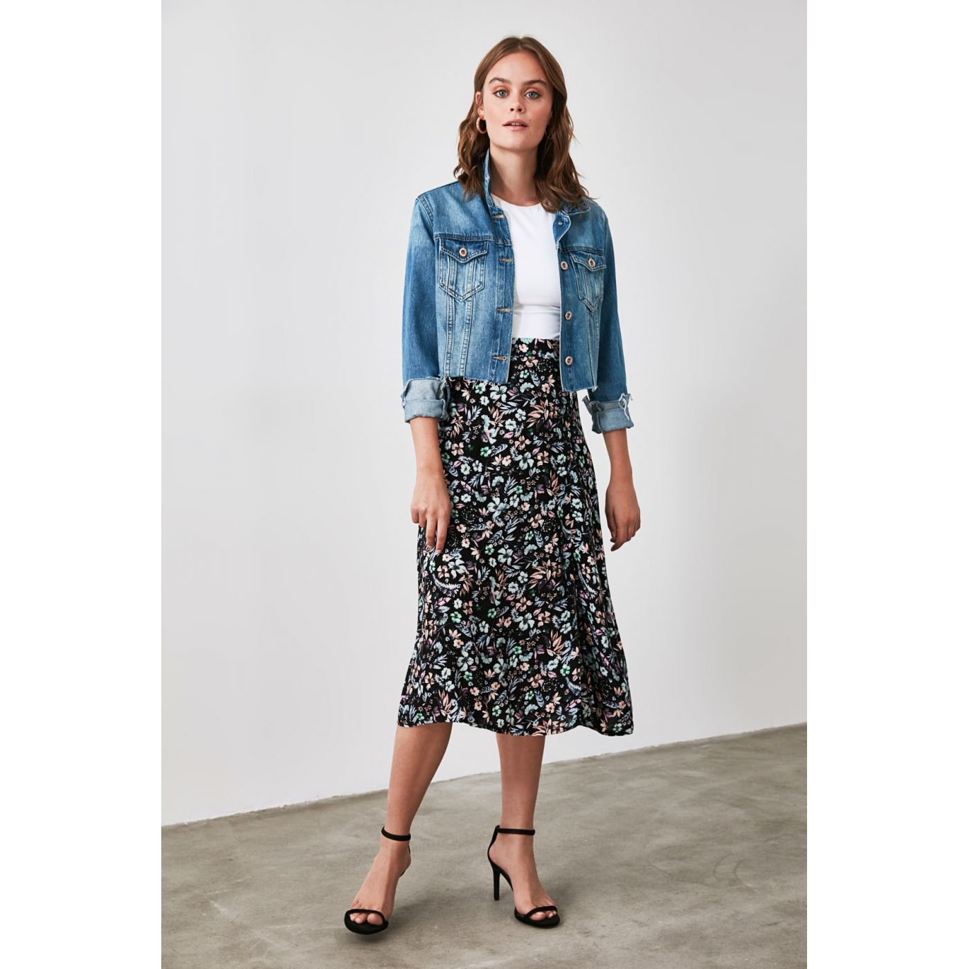 Trendyol Multicolored Floral Skirt