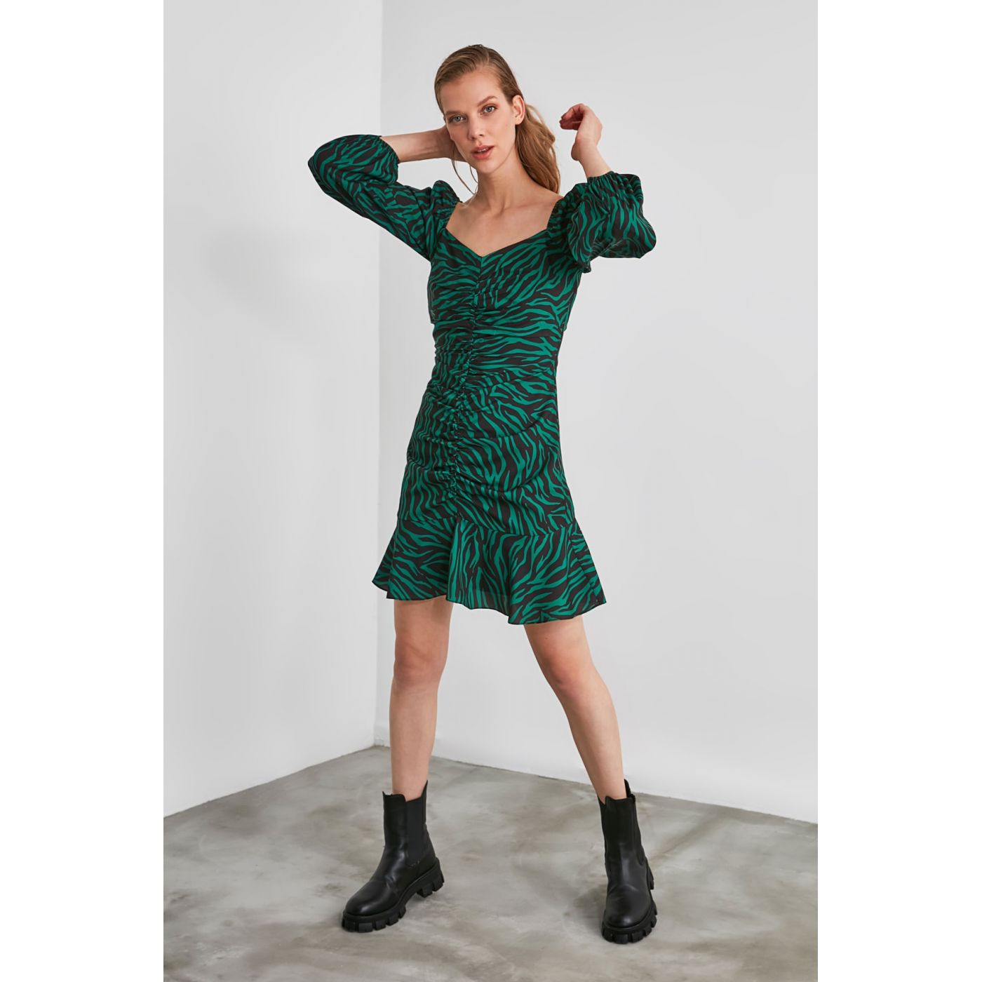 Trendyol Multicolored Patterned Smuze Dress
