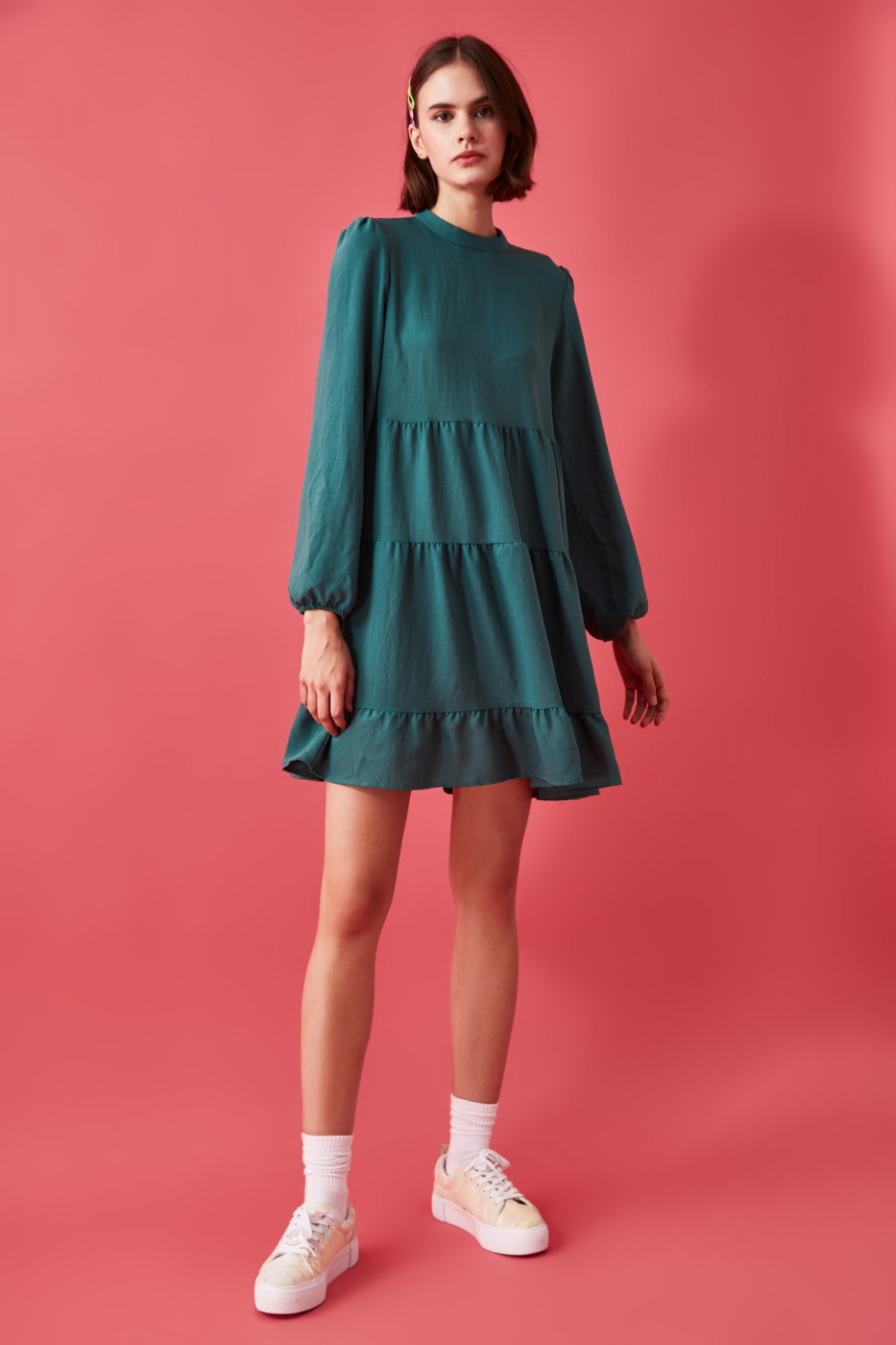 Trendyol Oil Wide Cut Dress