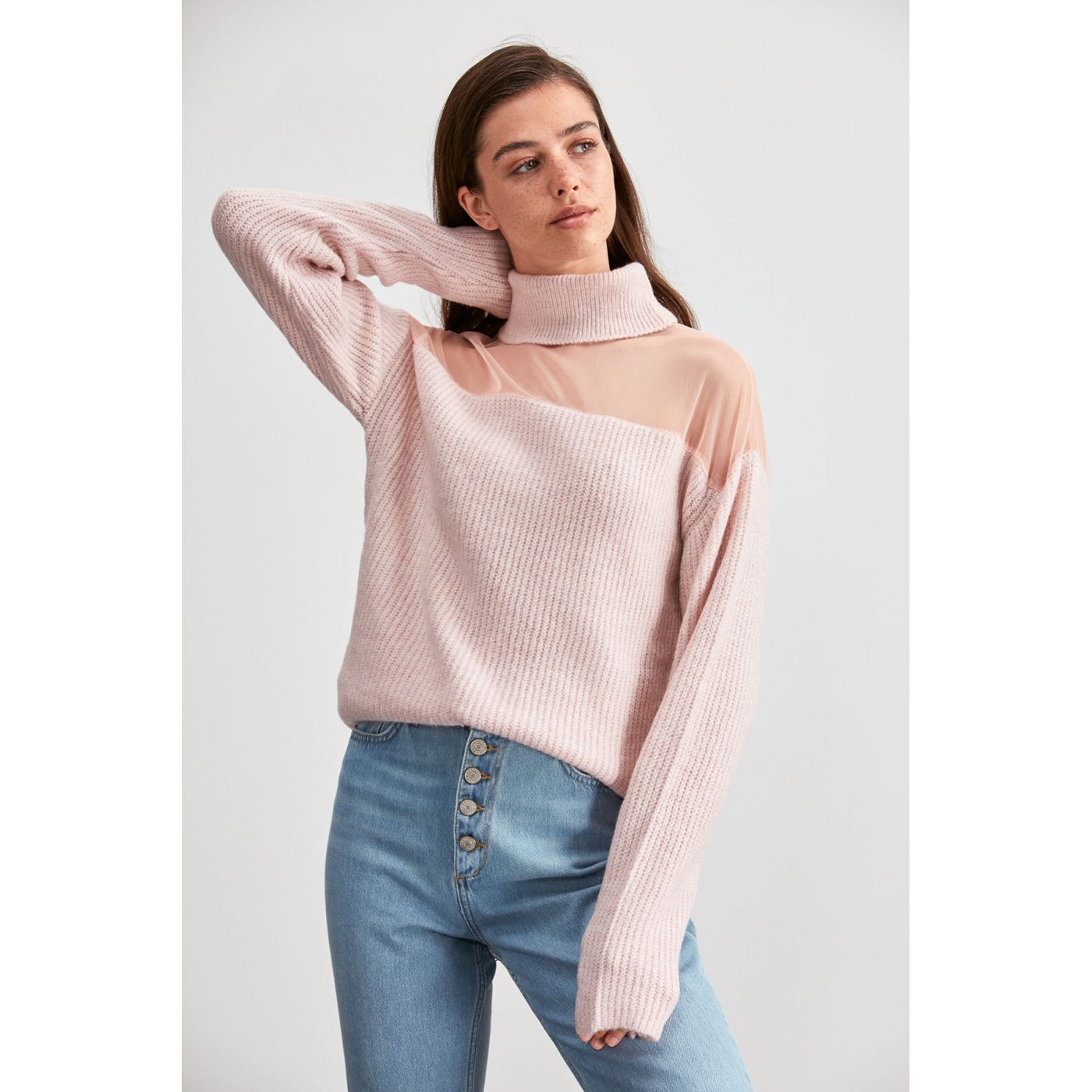 Trendyol Powder Throat Knitwear Sweater