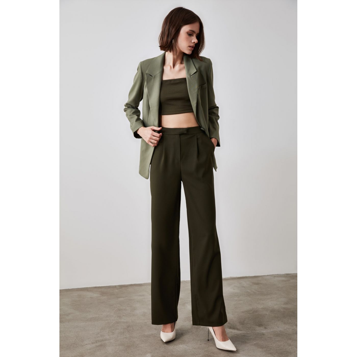 Trendyol Khai Wide Hem Trousers