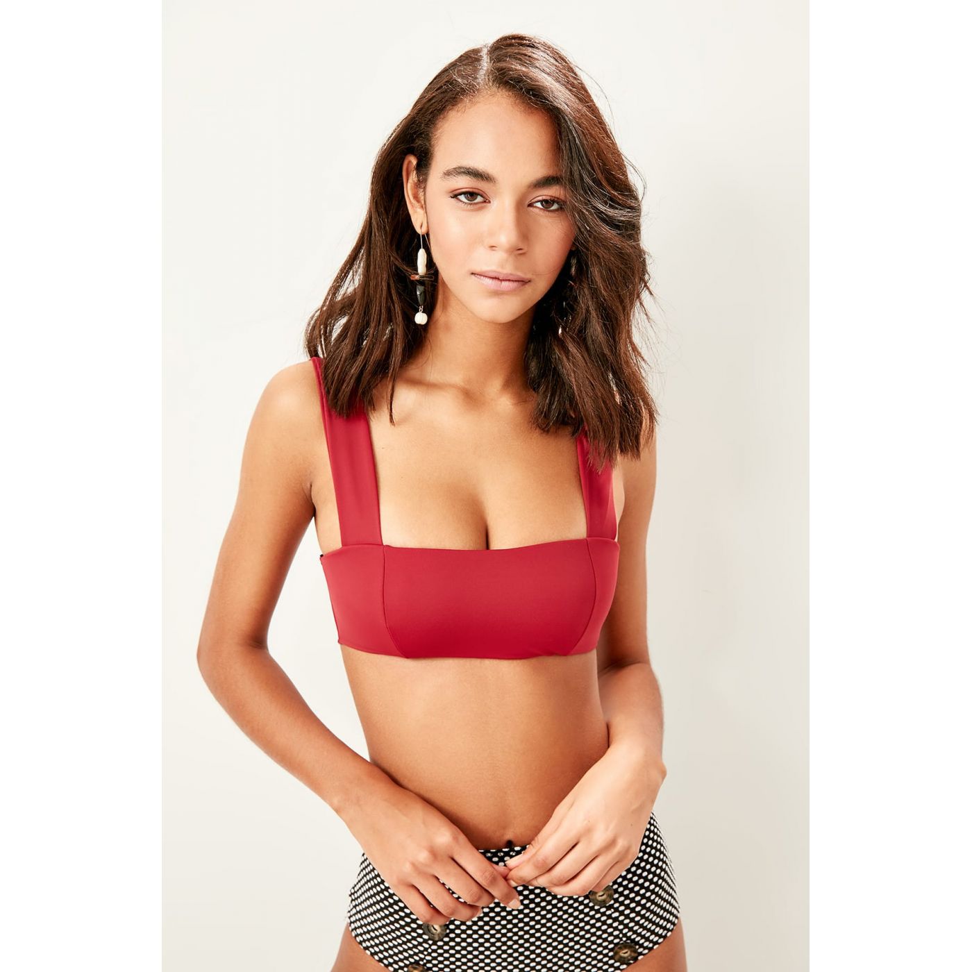 Bikini TOP Trendyol Claret