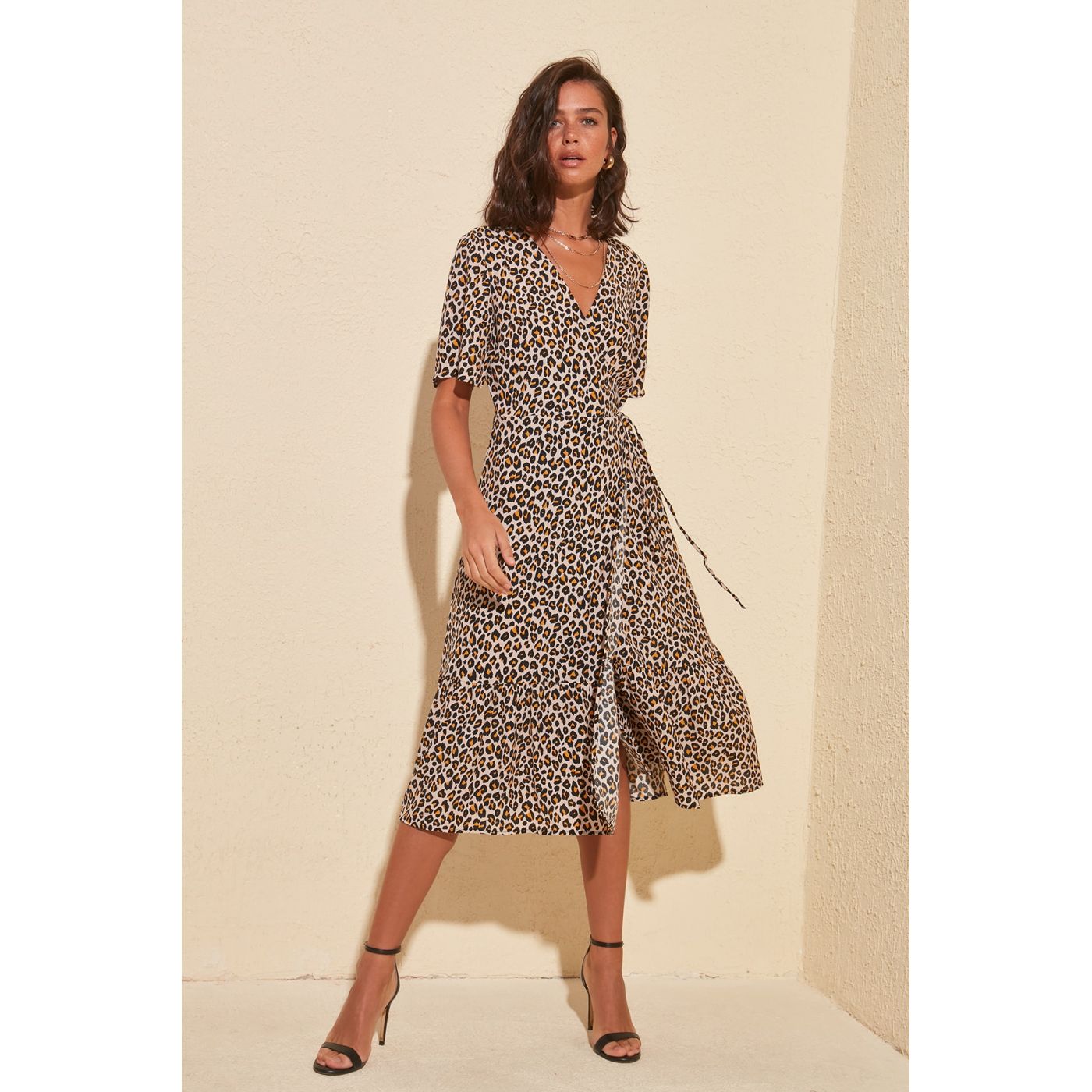 Trendyol Multi-Color Leopard Print Cruise Dress