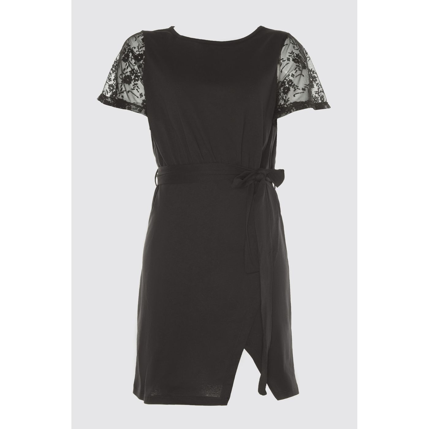 Trendyol Black Lace Knitting Dress