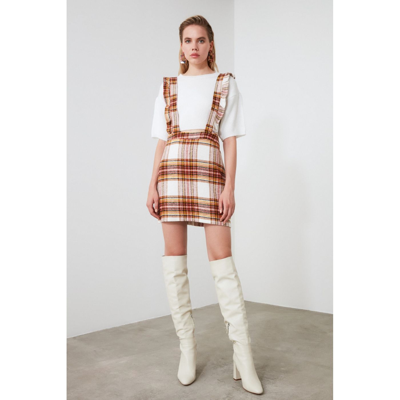 Trendyol MultiColored Plaid Jile Dress