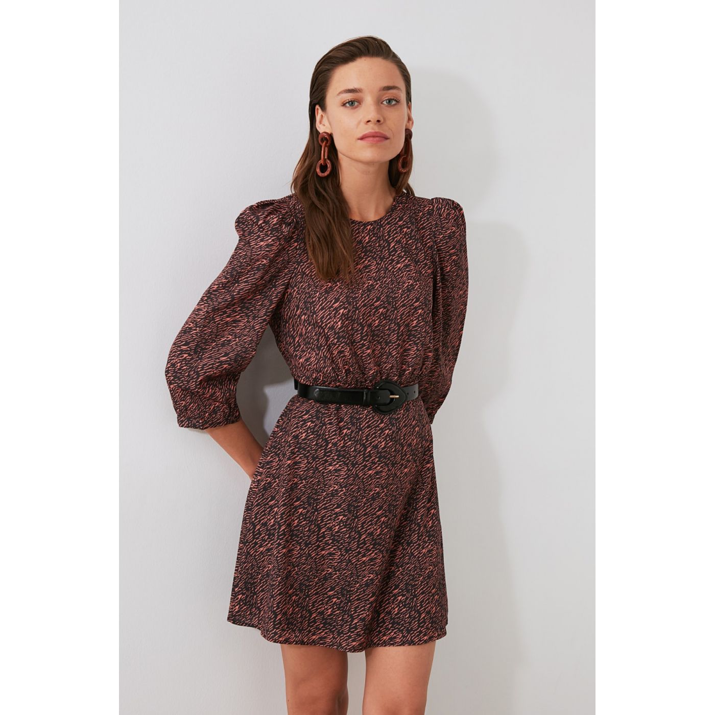 Trendyol Multicolored Sleeve Detailed Dress