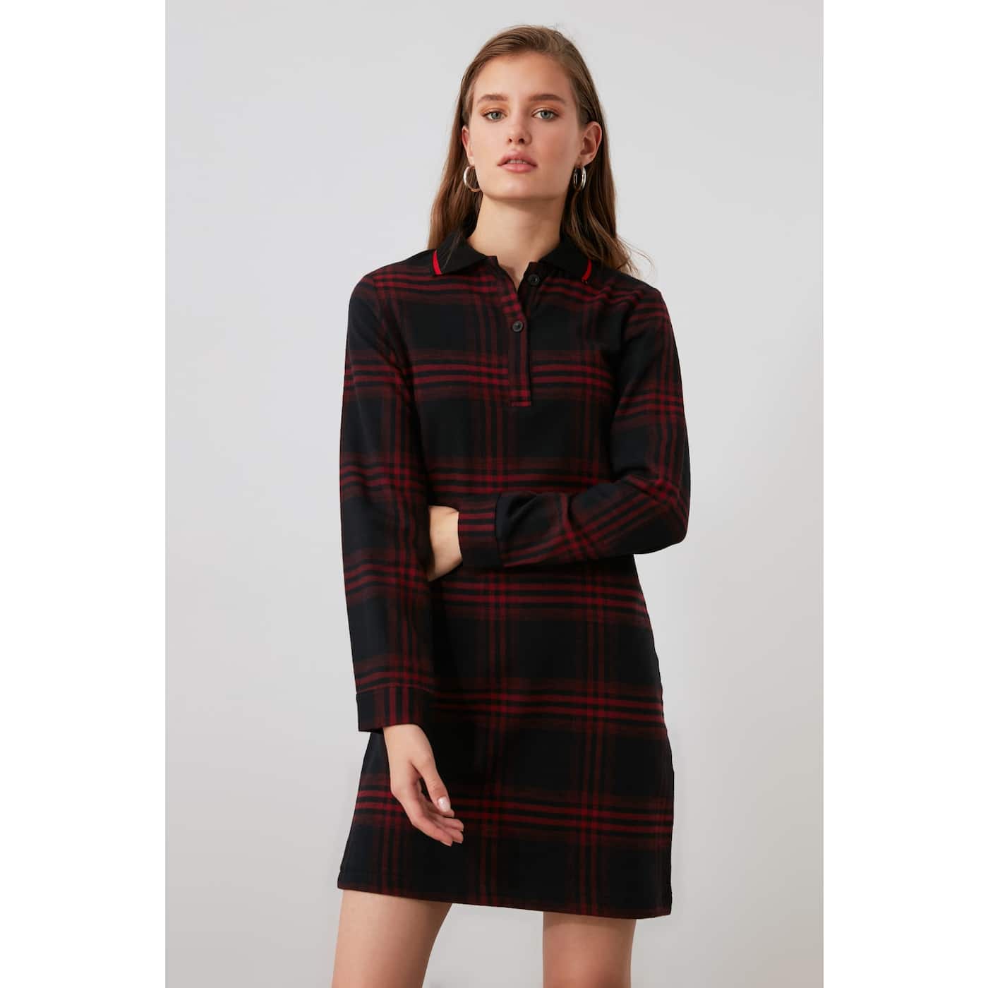 Trendyol Multicolored Checkered Dress