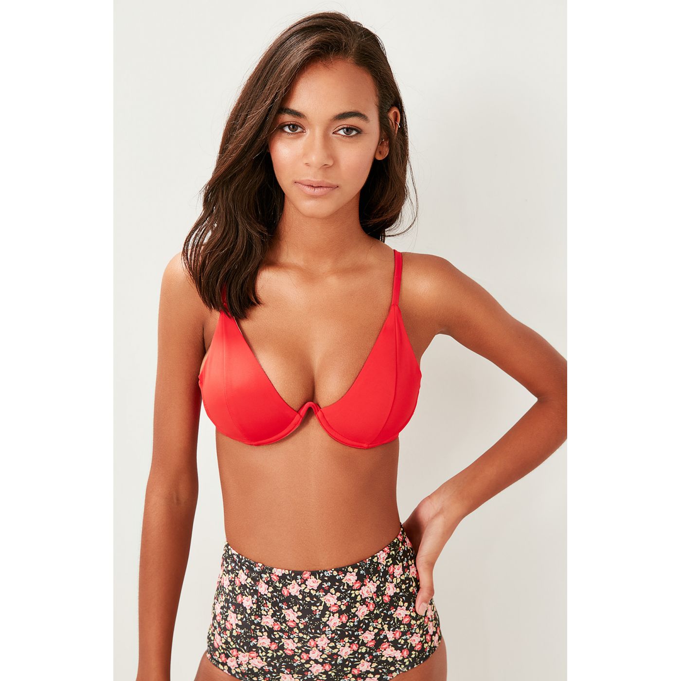 Bikini TOP Trendyol Mustard V