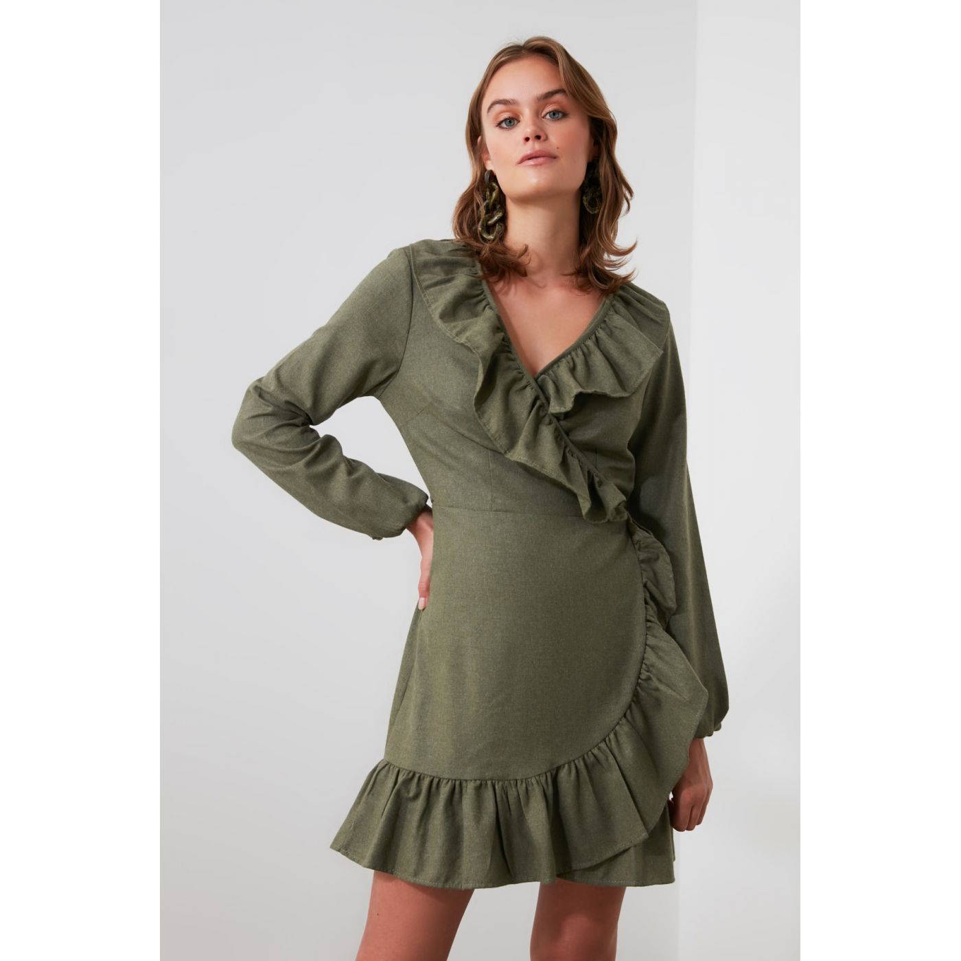 Trendyol Khai Ruffle Cruiser Dress