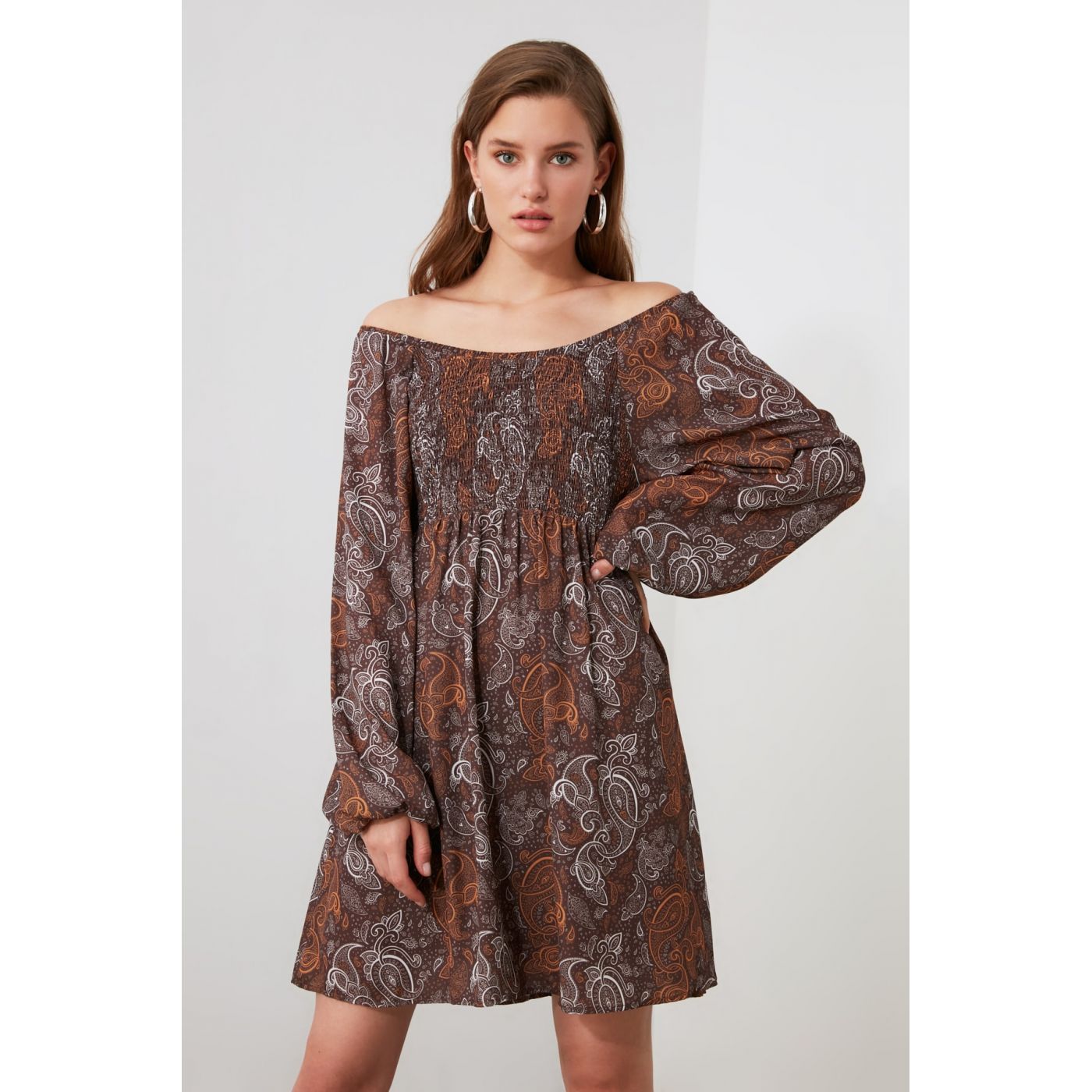Trendyol Multicolored Gipe Detailed Dress