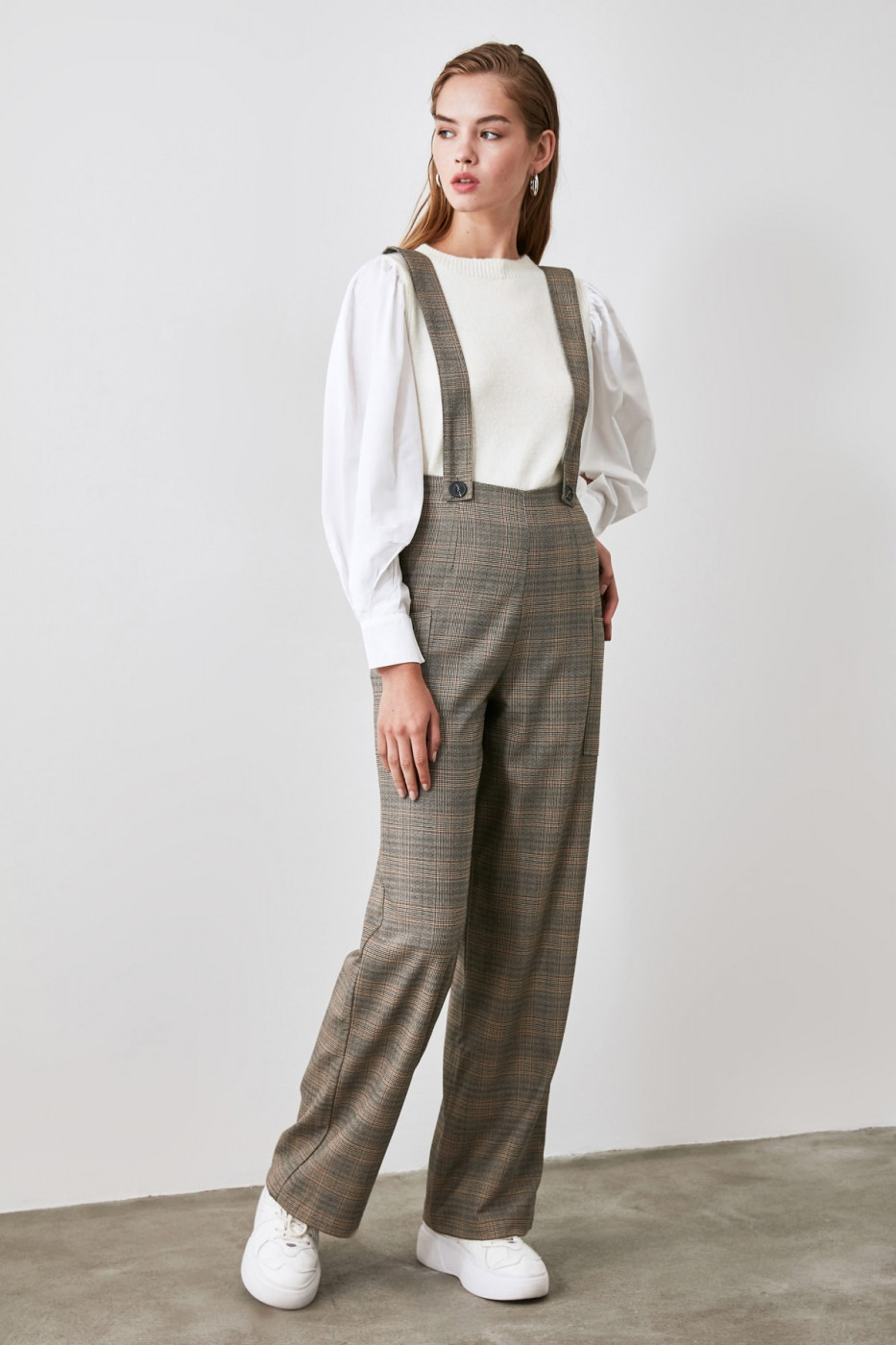 Trendyol Brown Strap jumpsuit