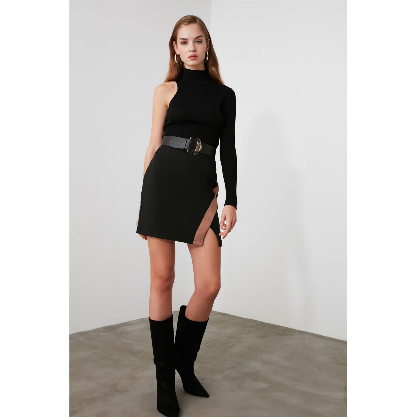 Trendyol Black Basic Skirt