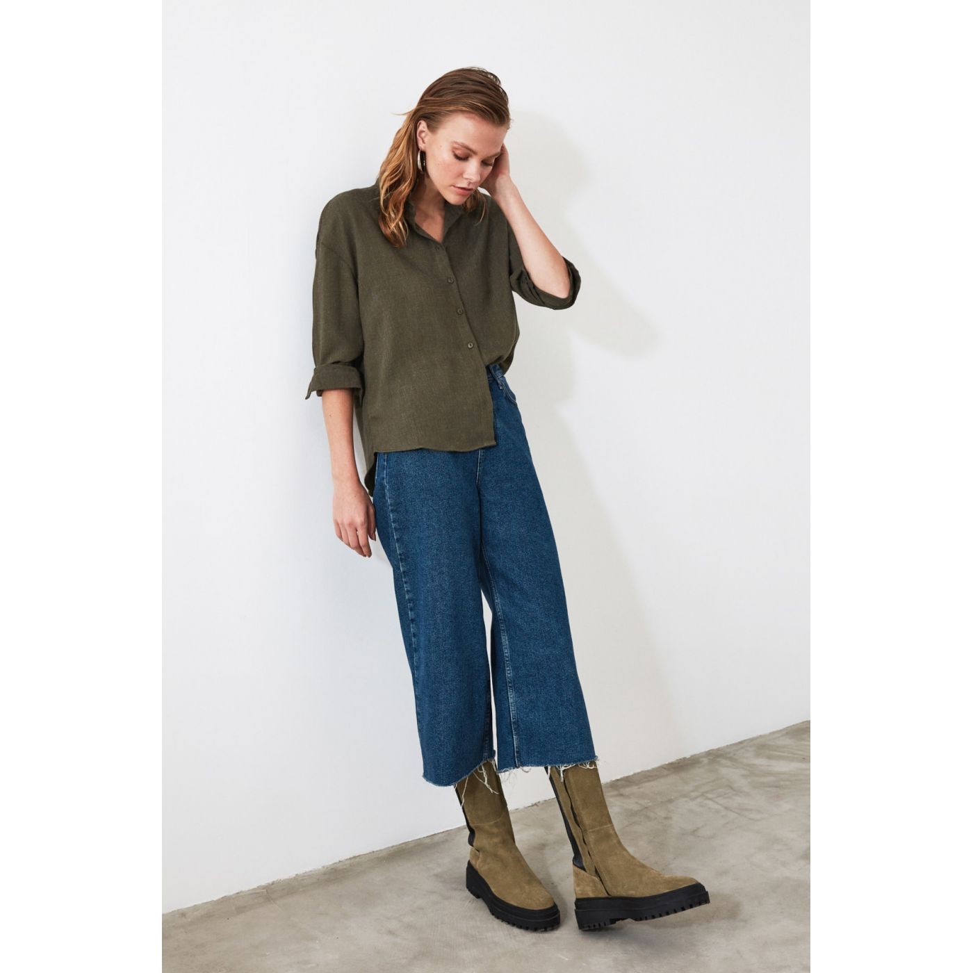 Trendyol Khaki Country Shirt