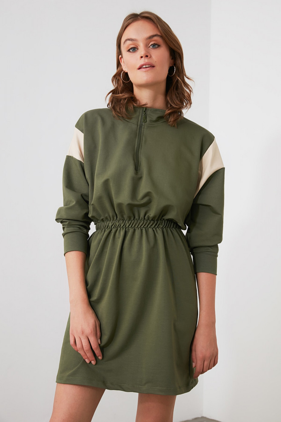 Trendyol Khai Zipper Knitted Sweat Dress