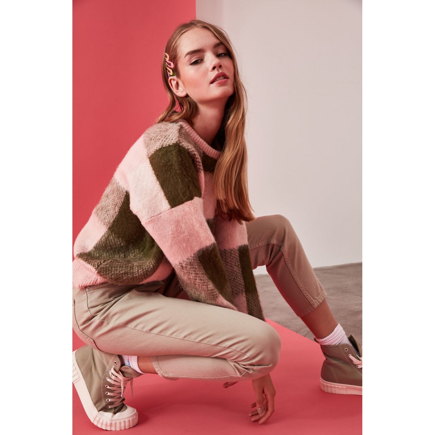 Trendyol Green Special Technical Soft Textured Knitwear Sweater