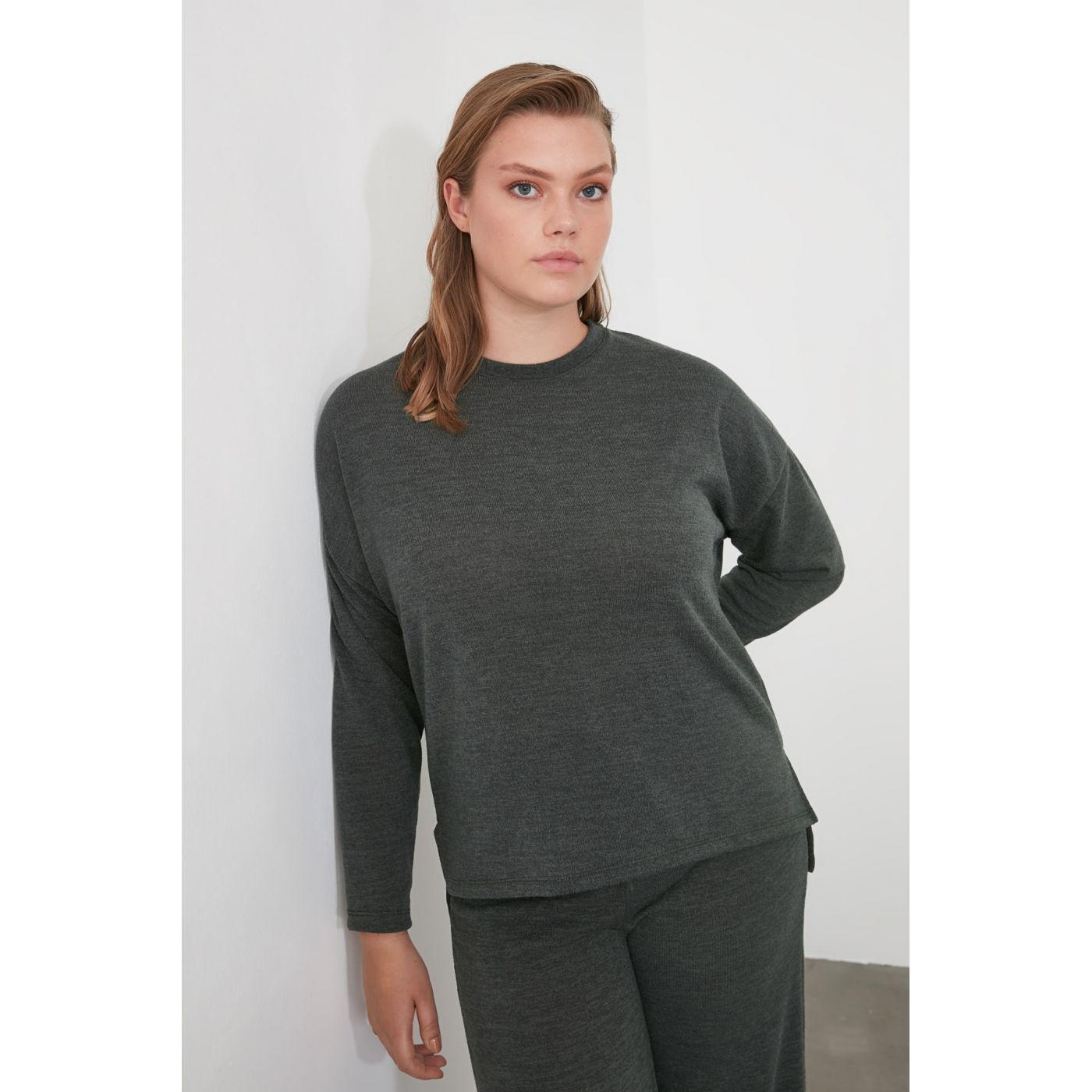 Trendyol Khai Knitwear Looking Bicycle Collar Knitted Blouse