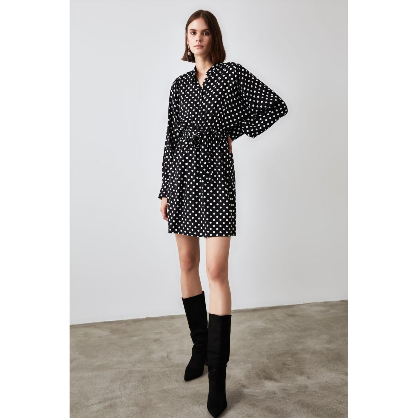 Trendyol Black BeltEd Slid Dress