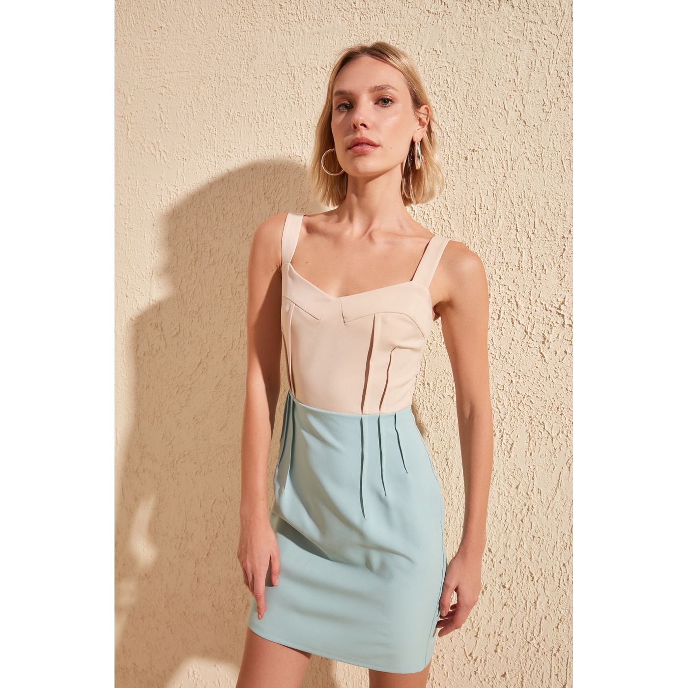 Trendyol Mint Color Block Dress
