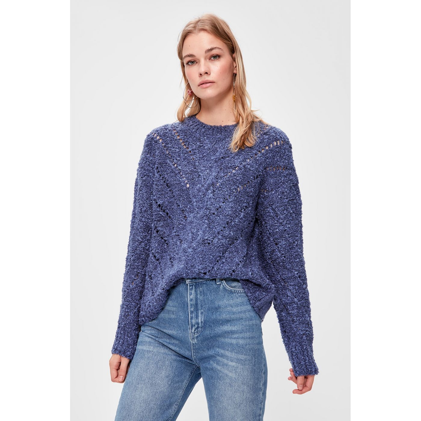 Trendyol Indigo Ajurlu Sweater