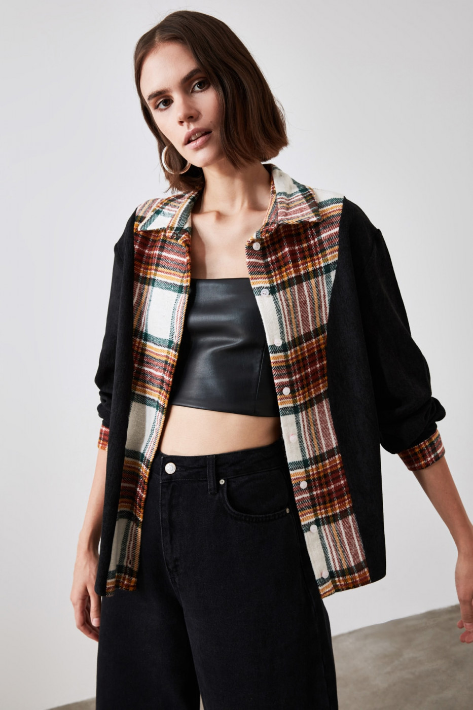 Trendyol Multicolor Square Detailed Shirt