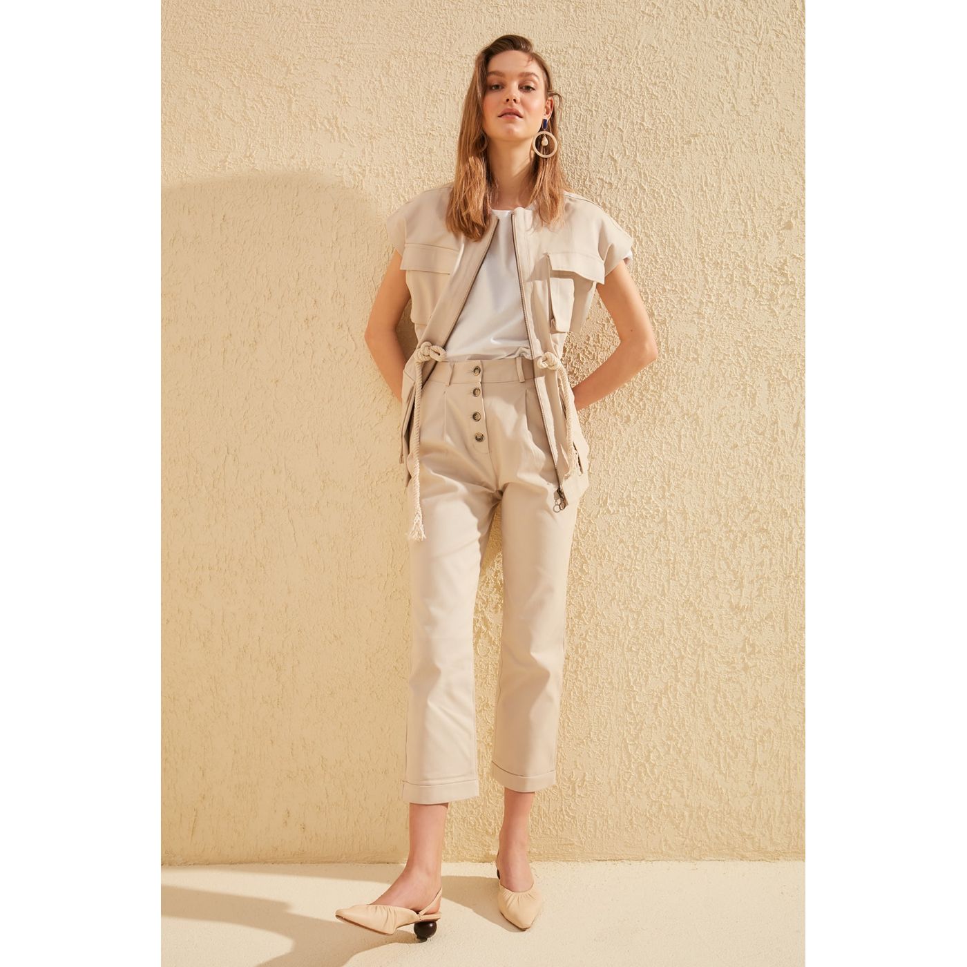 Trendyol Stone Baggy Pants
