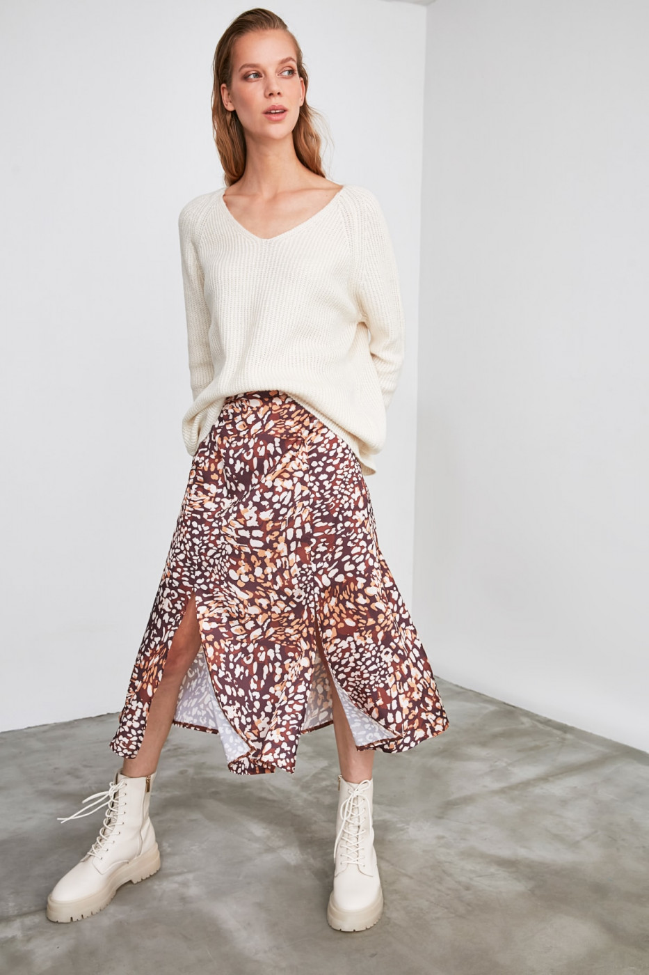Trendyol Multicolor Printed Skirt