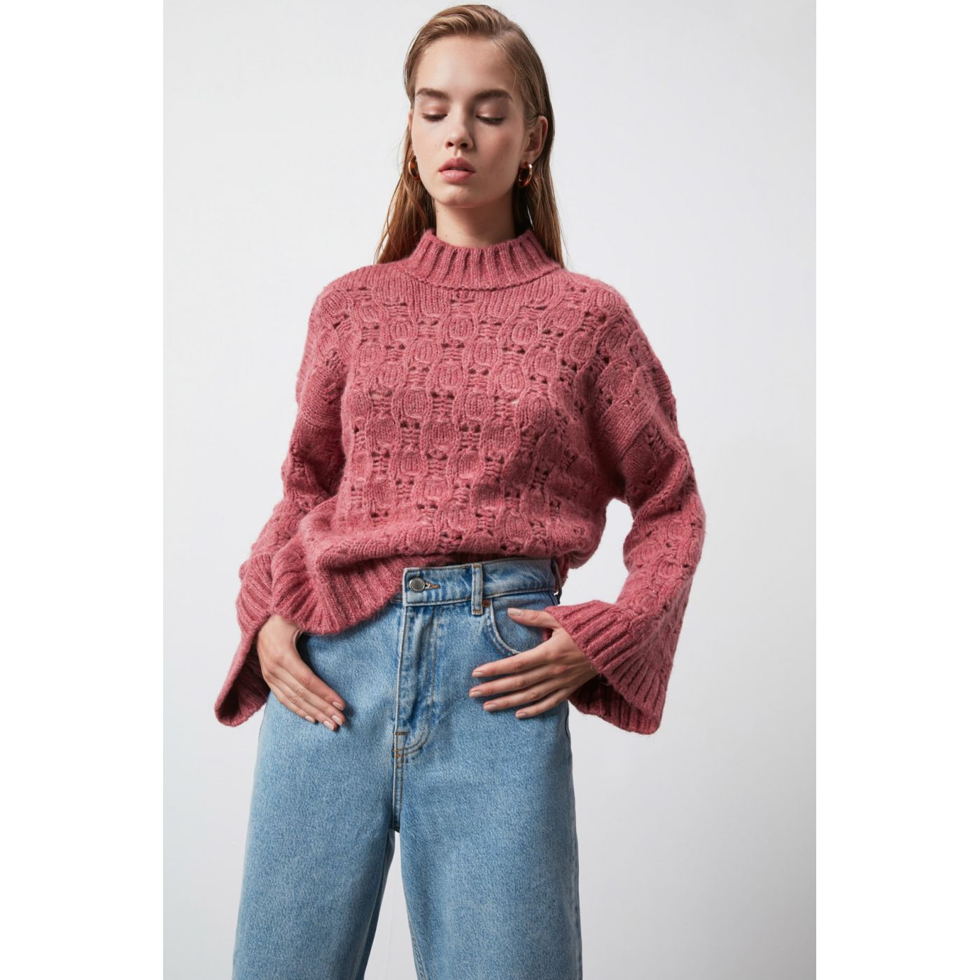 Trendyol Rose Dry KnitTed Knitwear Sweater