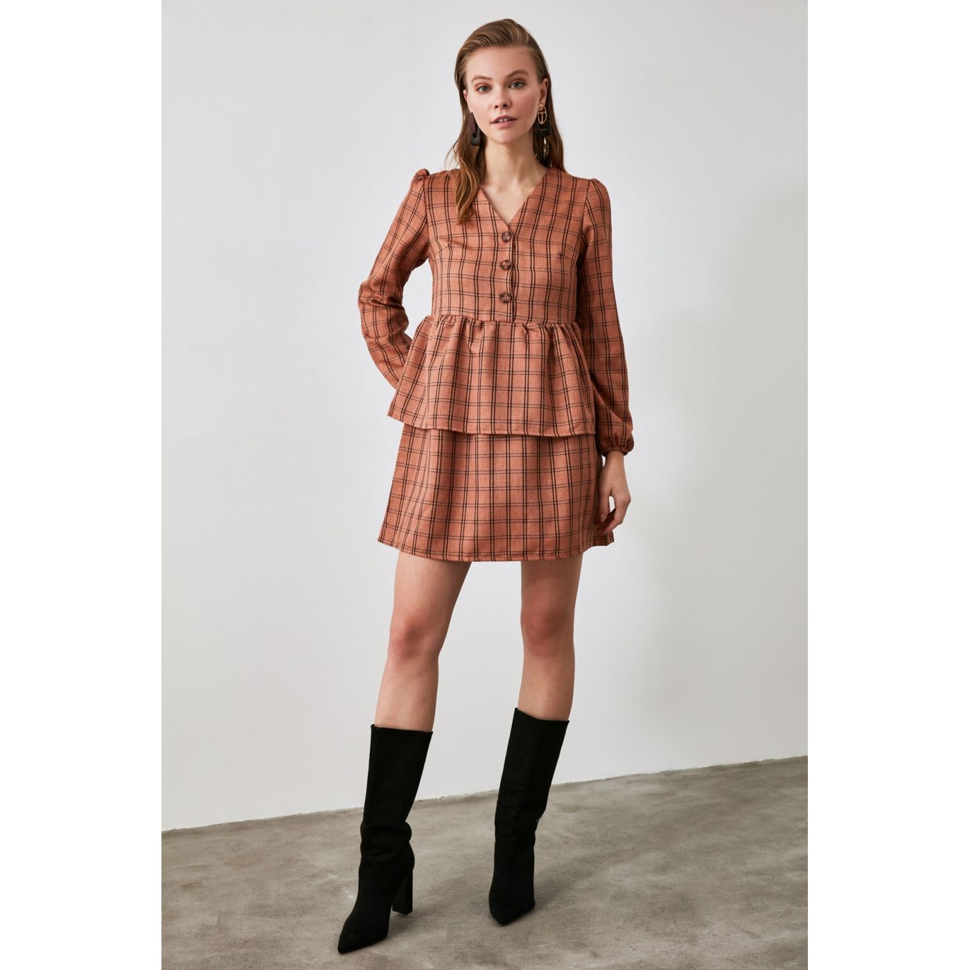 Trendyol Camel Volli Dress