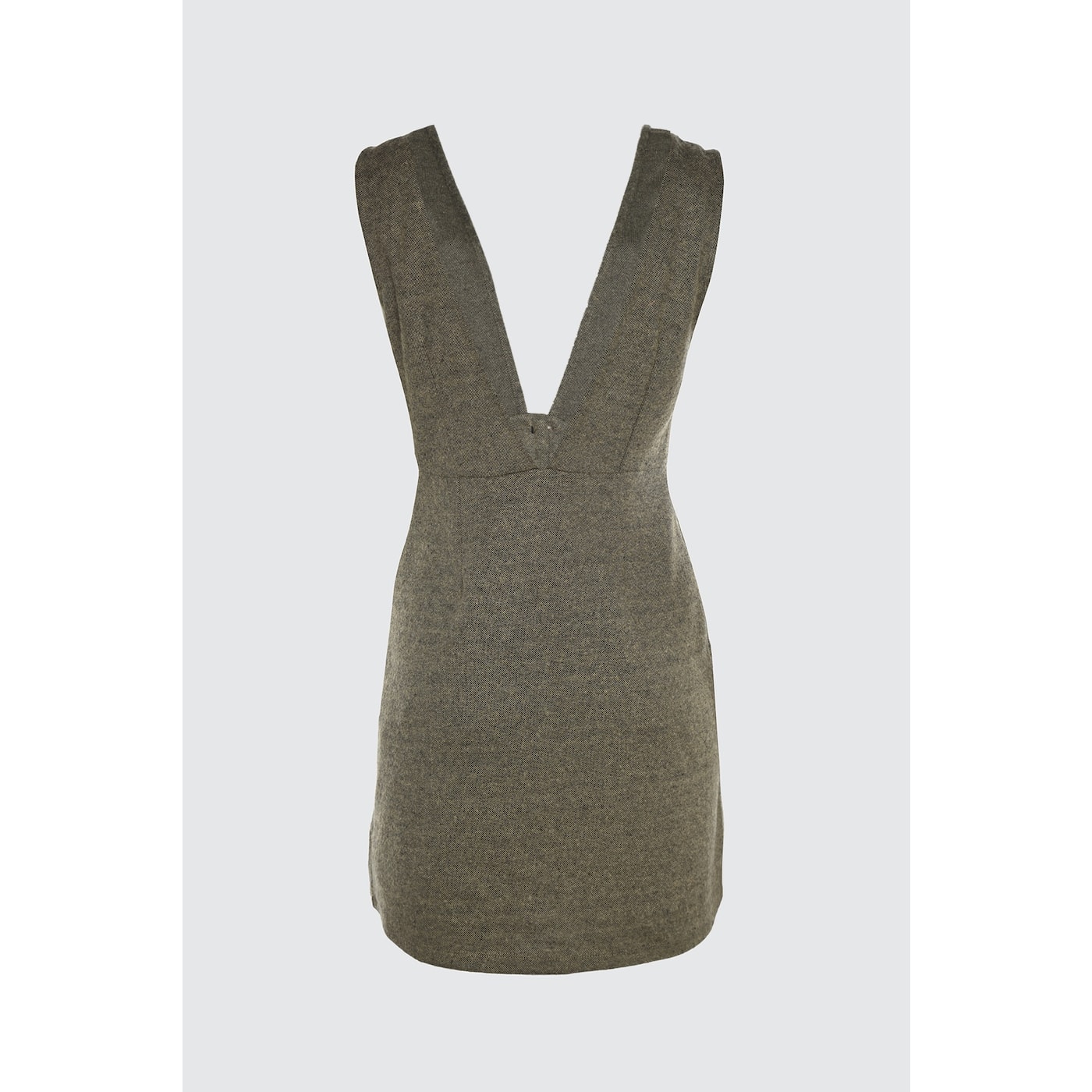 Trendyol Mink Button Detailed Knitted Jile Dress