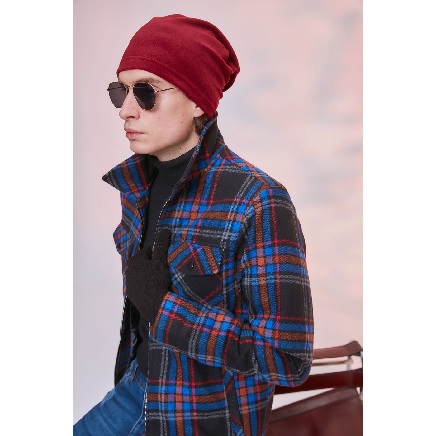 Trendyol Multicolored Men's Polar Beret Neck Brace Suit