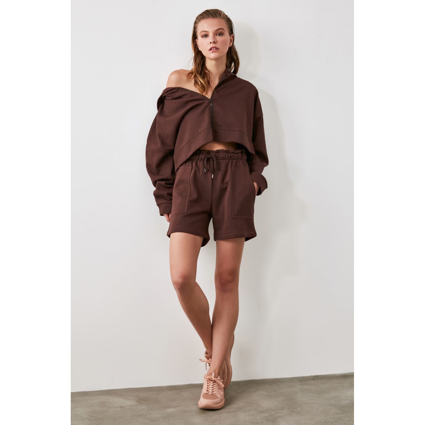 Trendyol Paperbag Knitting Shorts & Bermuda