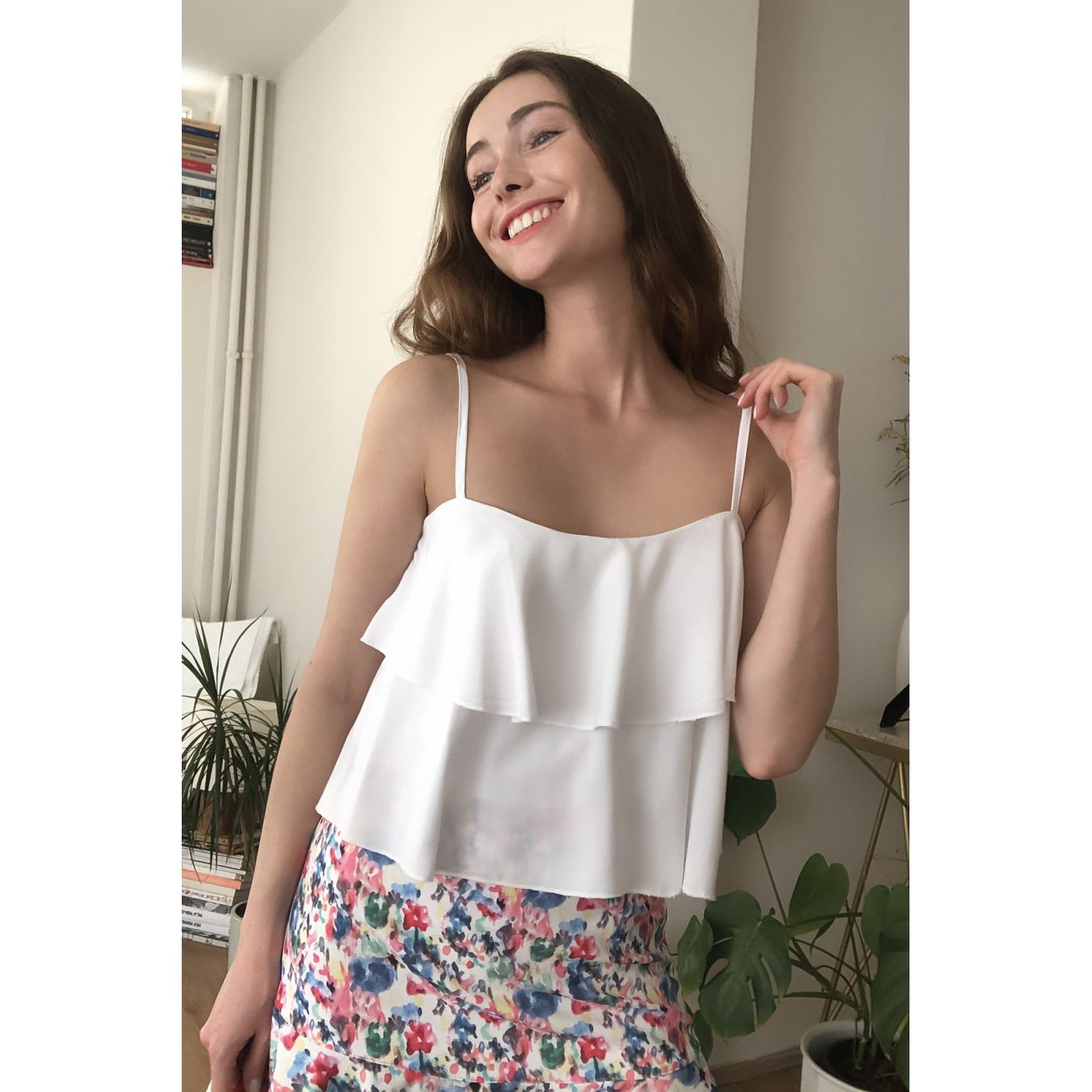 Trendyol White Benek Embroidered Blouse