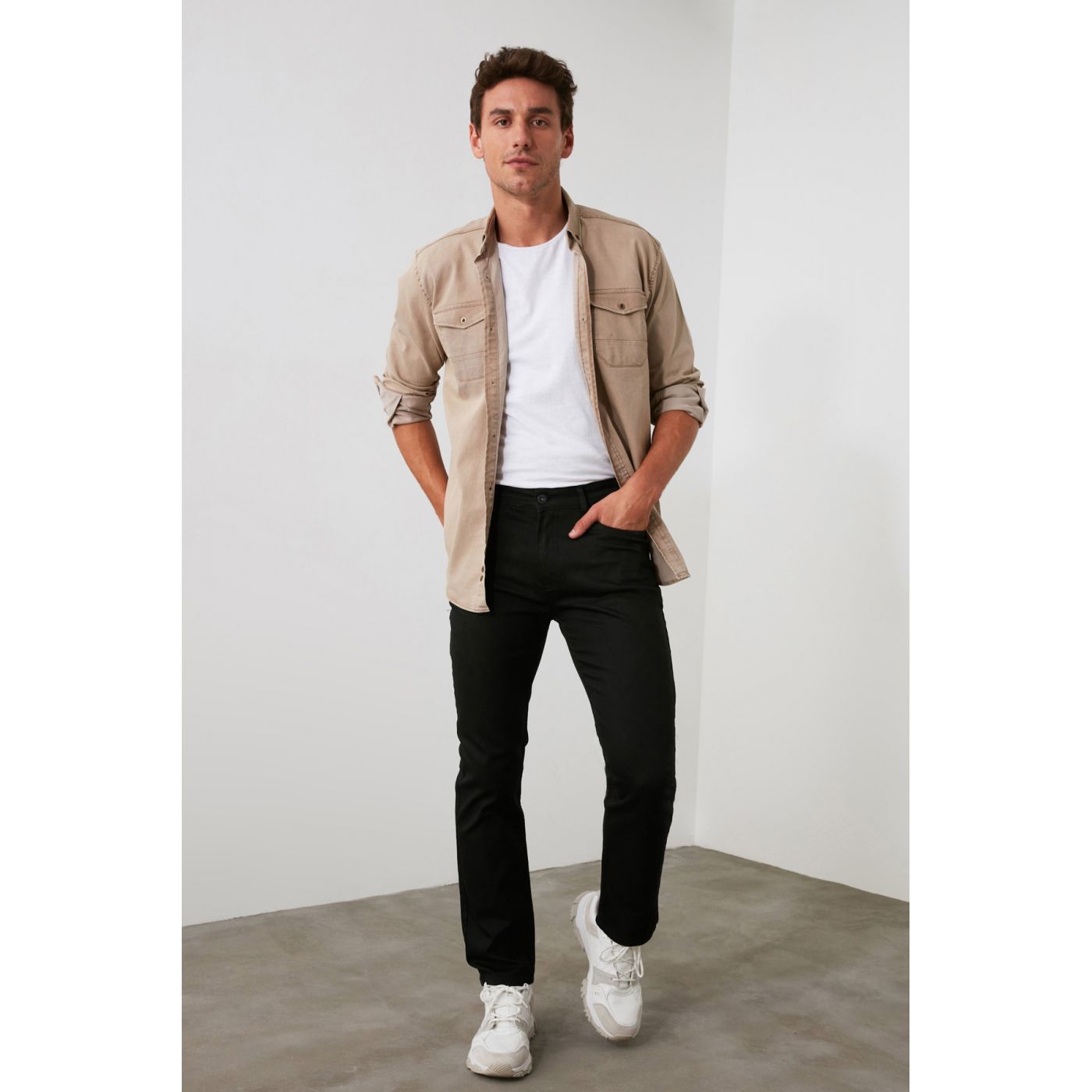 Trendyol Black Male Straight Jeans
