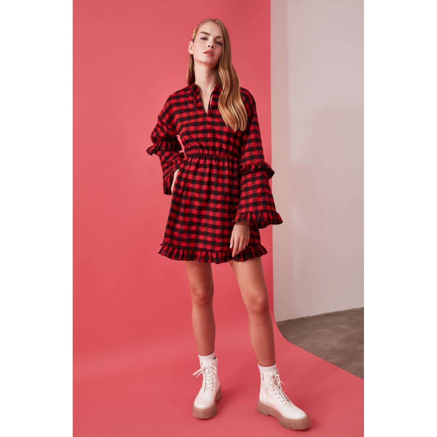 Trendyol Red Carat Dress